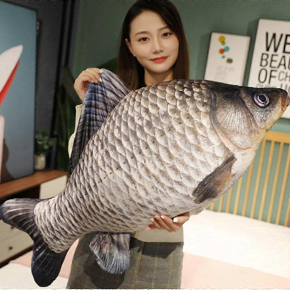Simulation Fish Plush Toy, Soft Fish Pillow, 60 Cm Throw Pillow, Home Decor Gift, Plush Stuffed Toy