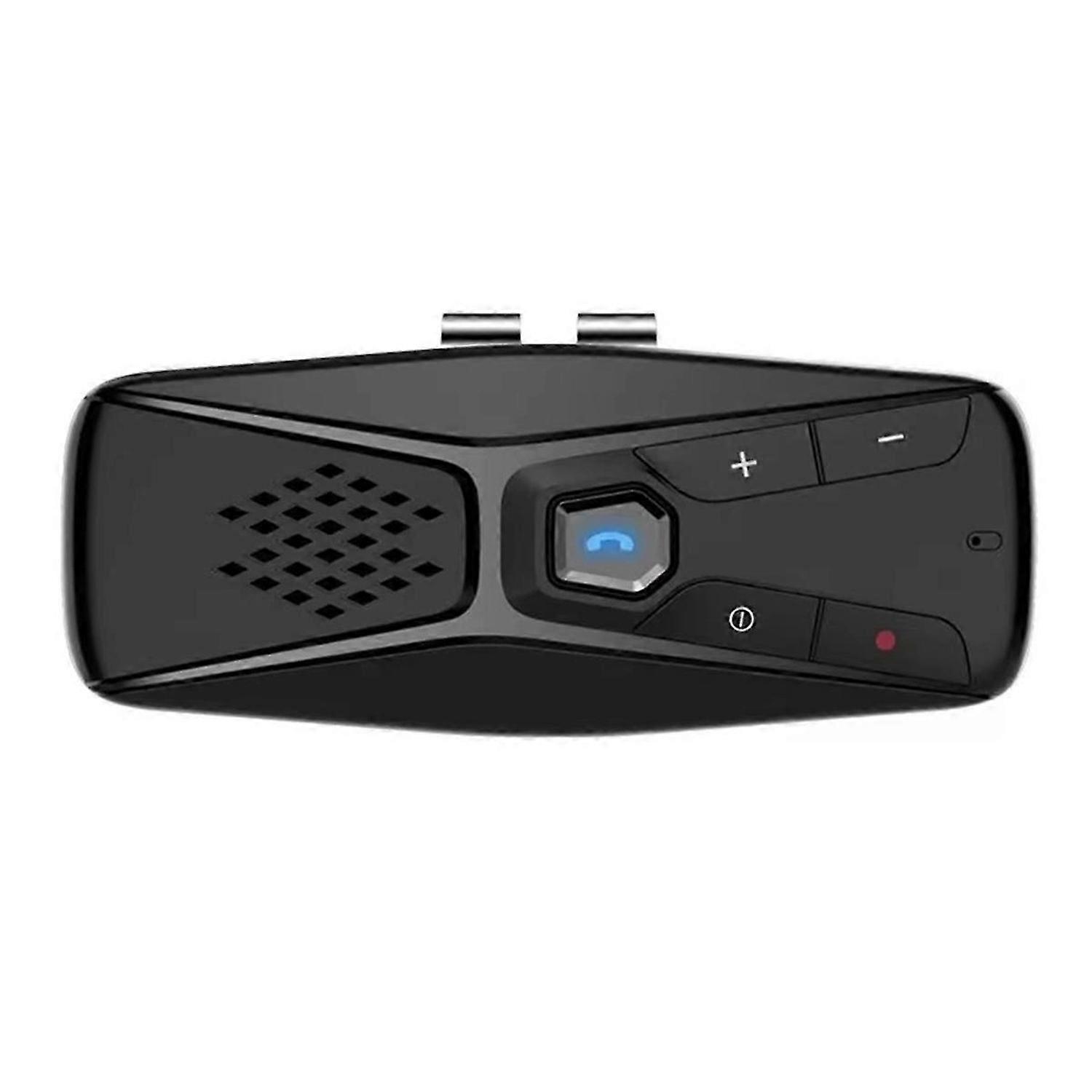 Wireless Car Kit Handsfree Calling Speakerphone Automatic Shut Down and Auto Connect Voice Assistance with Visor Clip