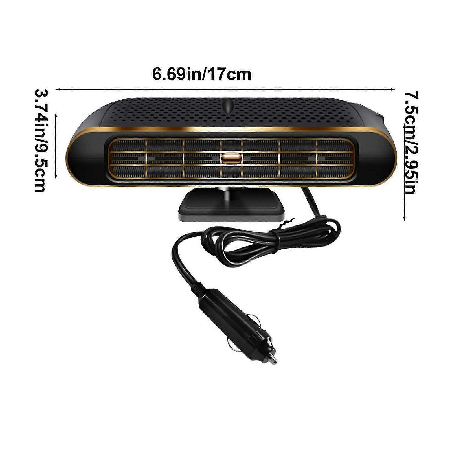 12v Car Heater And Defroster That Plugs Into Cigarettes Lighter Degree Adjustment 2025