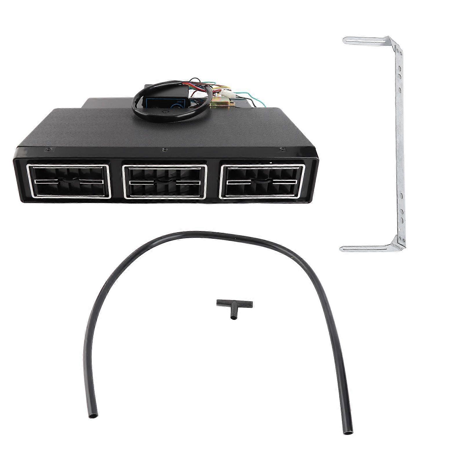 Underdash Cooler Assembly Unit AC Air Conditioning Evaporator Kit with 3 Air Flow Speed for Car Truck