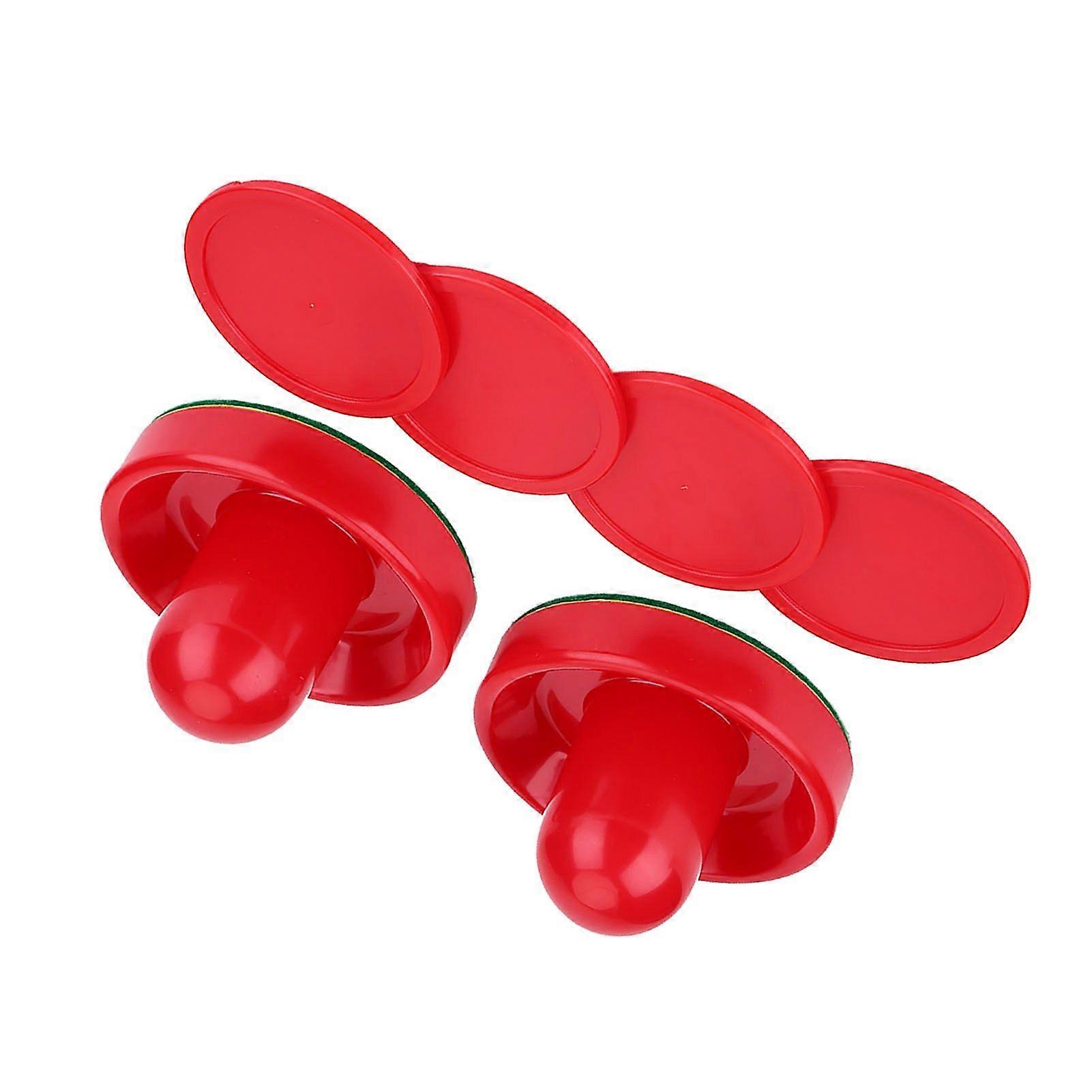 Plastic Lightweight Goalies Ice Hockey Pushers Pucks Set Replacement for Tables Game (S)