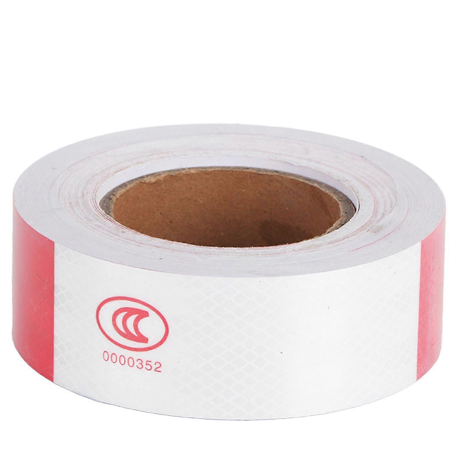 Safety Sticker Tape Red White Strong Adhesion Reflective Car Truck Bike Traffic Strip Supplies