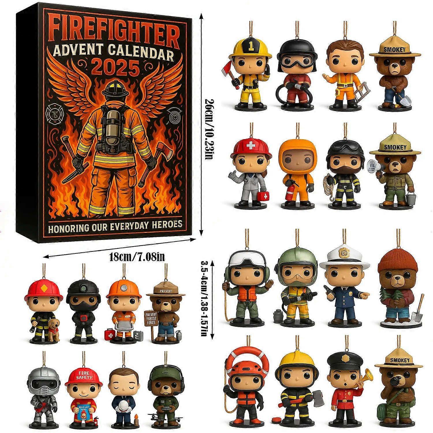 2025 Firefighter Advent Calendar, Christmas Gift