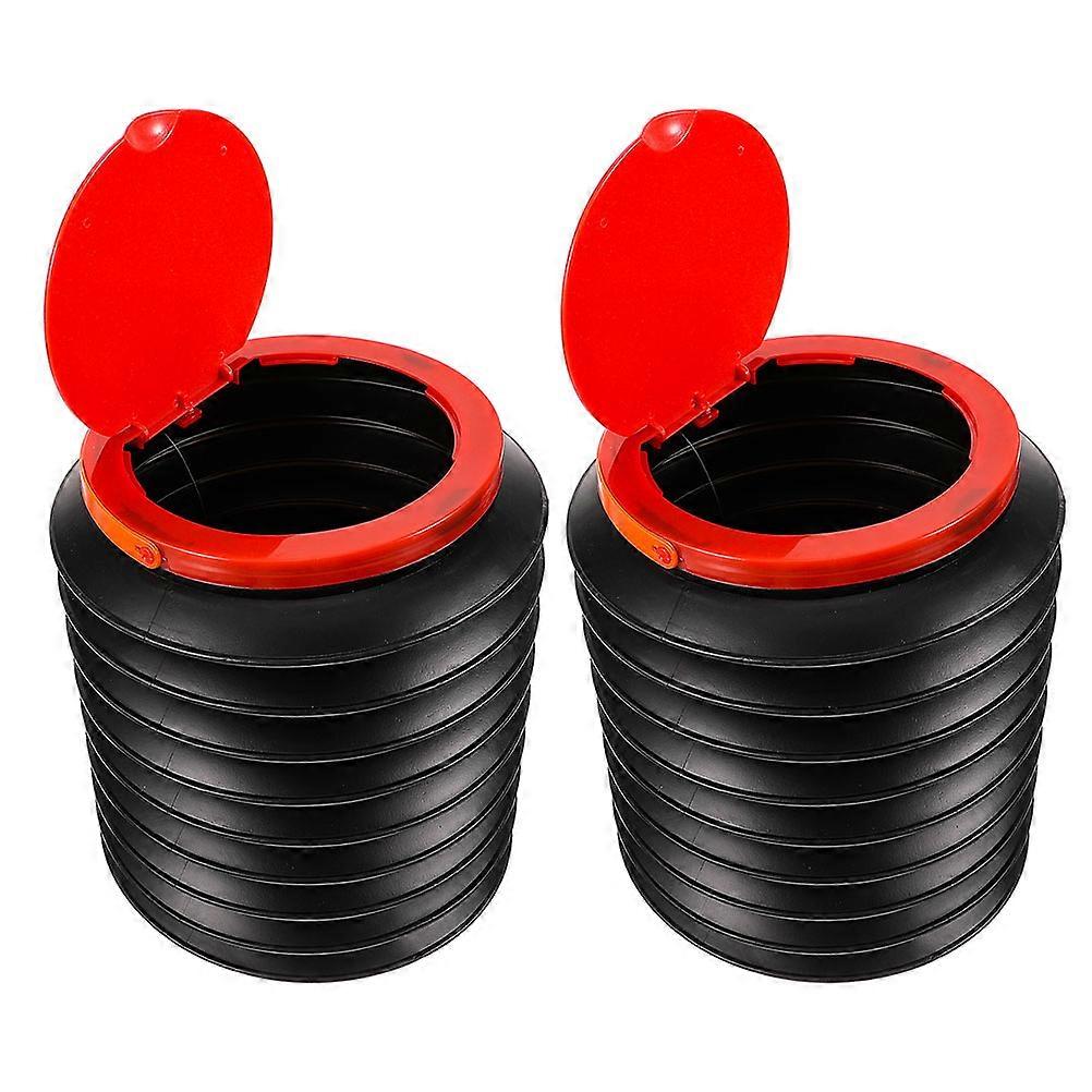 Portable Trash Bag Holder Folding Trash Can for Daily Use 6Pcs
