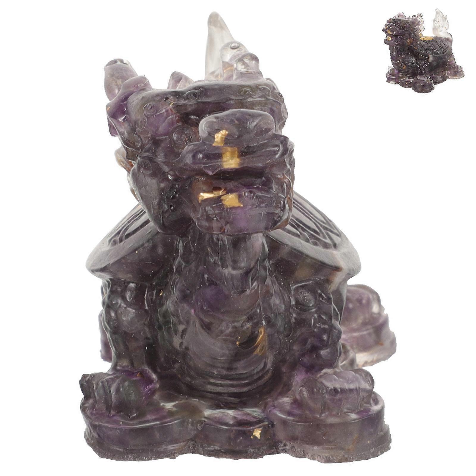 Dragon Turtle Sculpture Artware for Decor 5Pcs Animal Model