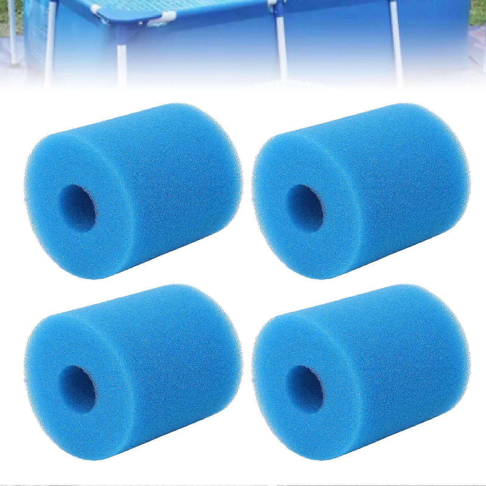 4PCS TYPE H Pool Filter Sponge 102x90x30mm Reusable Foam