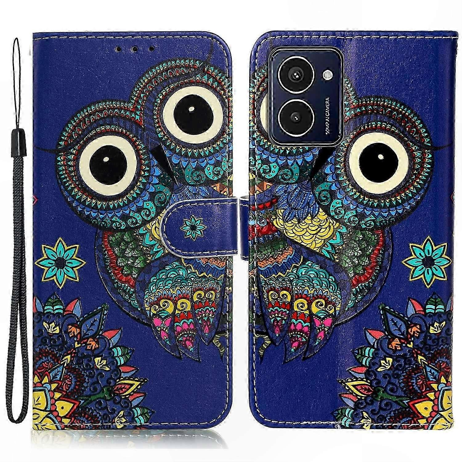 Leather Phone Case with Card Holder for HMD Pulse Pro Pattern Cover