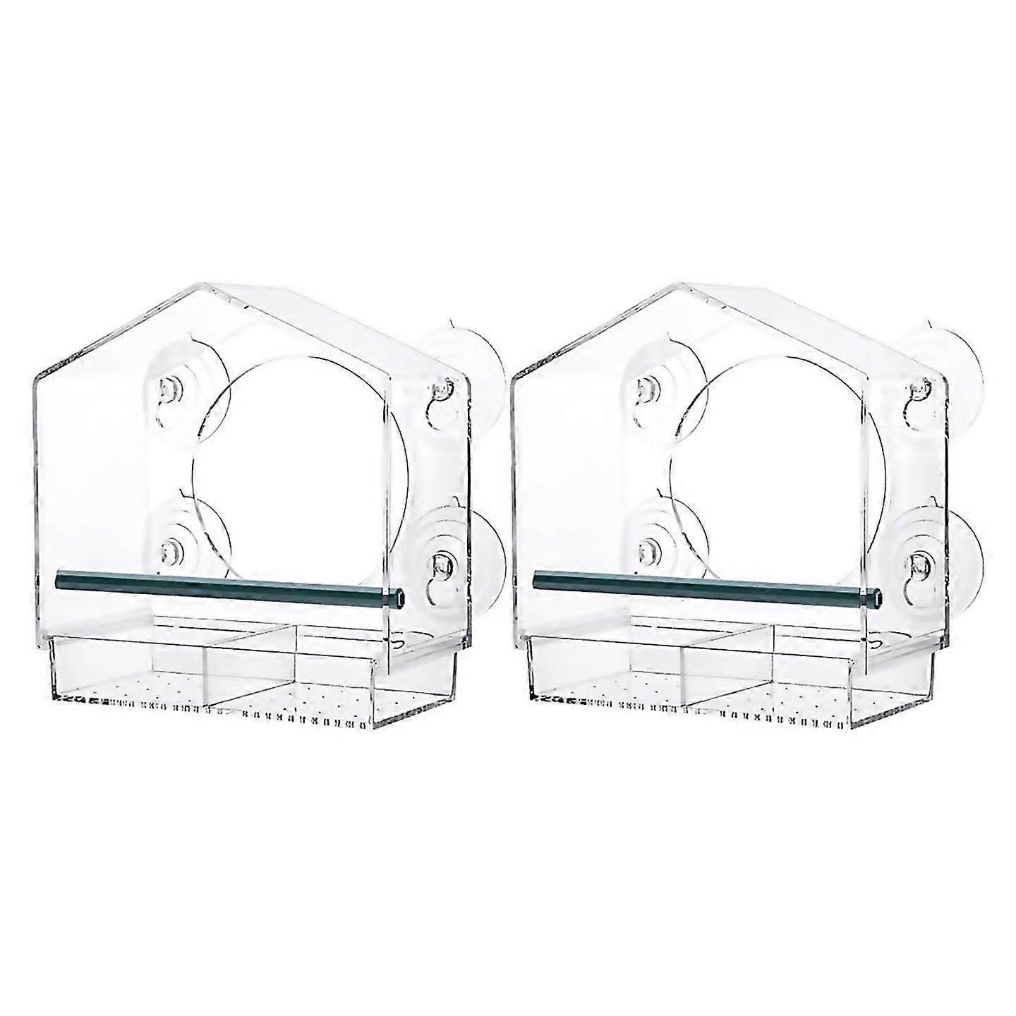 For Bird Feeder Acrylic Clear Window Bird Feeder