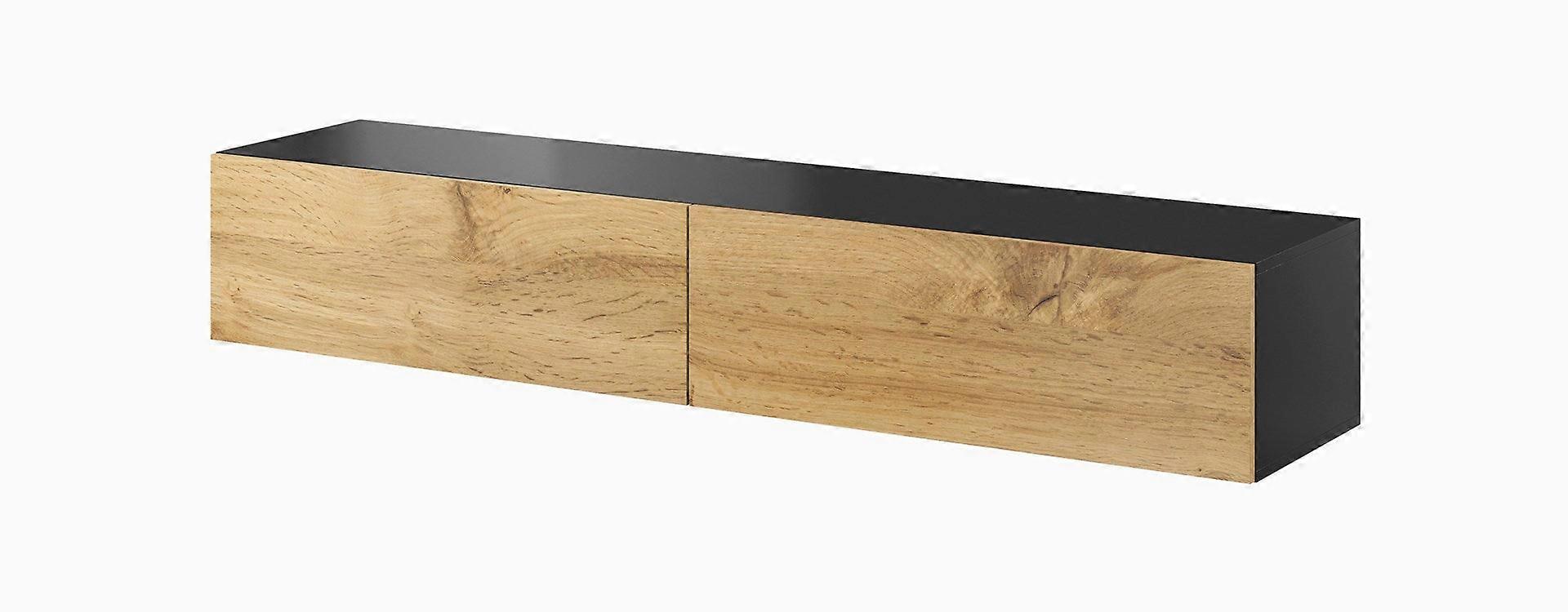 Έπιπλο Τηλεόρασης Cama Vigo '180' 30/180/40 Μαύρο/Woten Oak