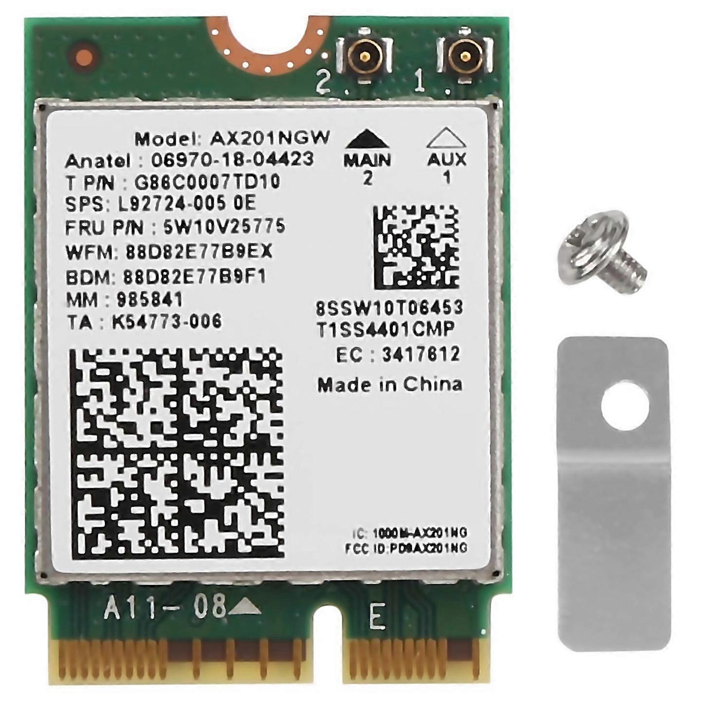 For Intel Wifi 6 Ax201 Bluetooth 50 Dual Band 24g5g Wireless Ngff Button E Cnvi Wifi Card Ax201n