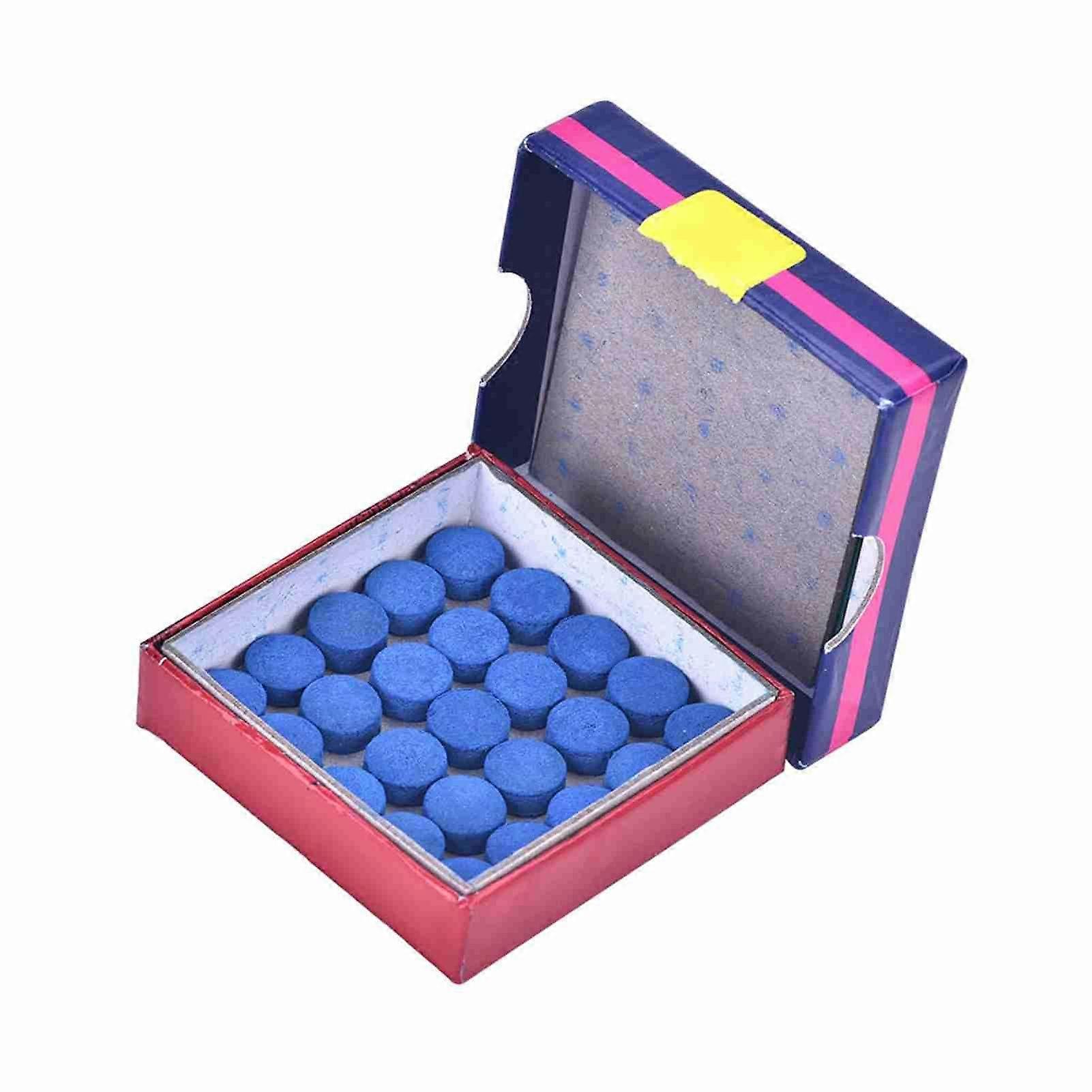 50pcs Billiard Pool Snooker Stick Pole Cue Tip 10mm Replacement Set Box