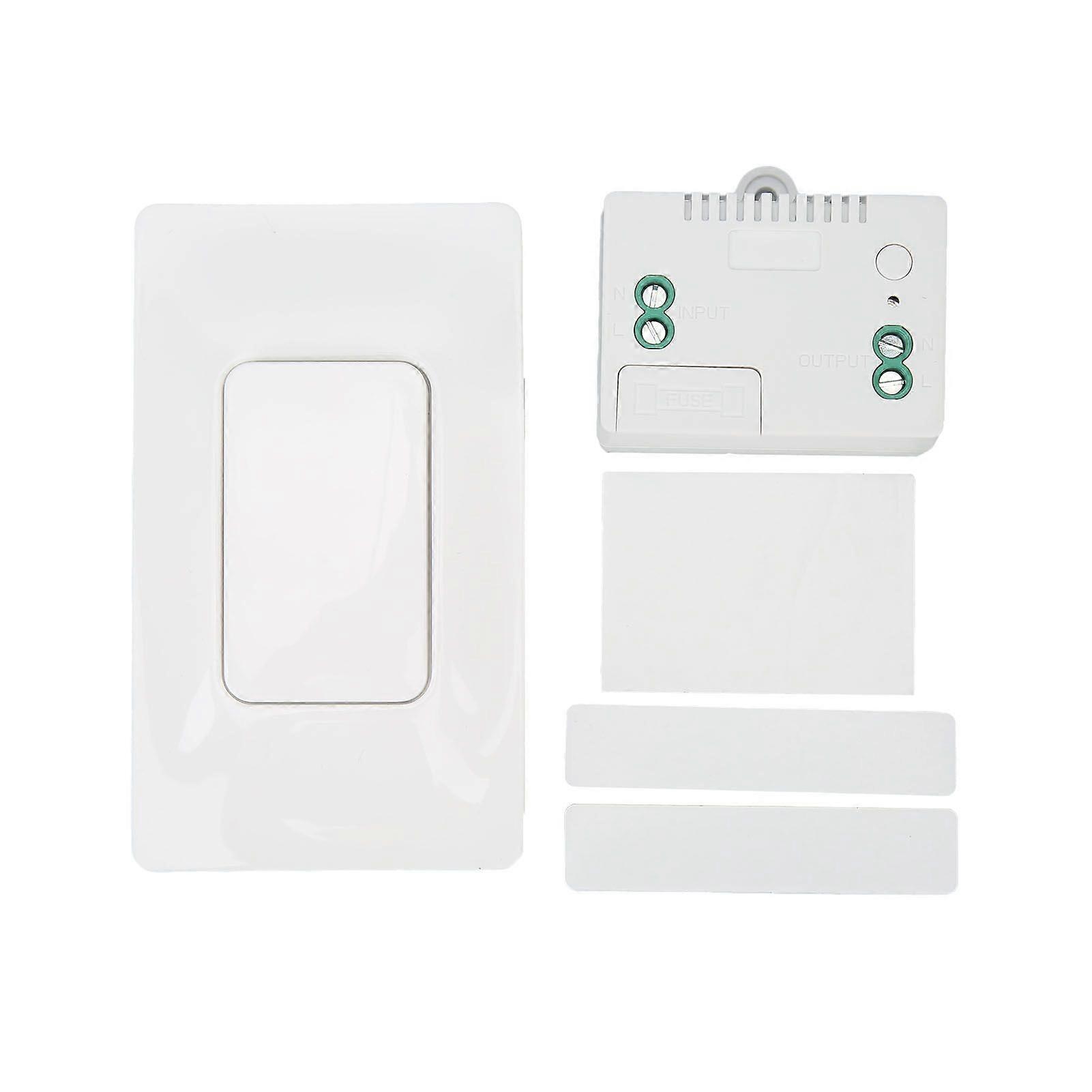 Wireless Light Switch Kit Self Powered 433MHZ Remote Control Waterproof Wall Switch AC110V230V