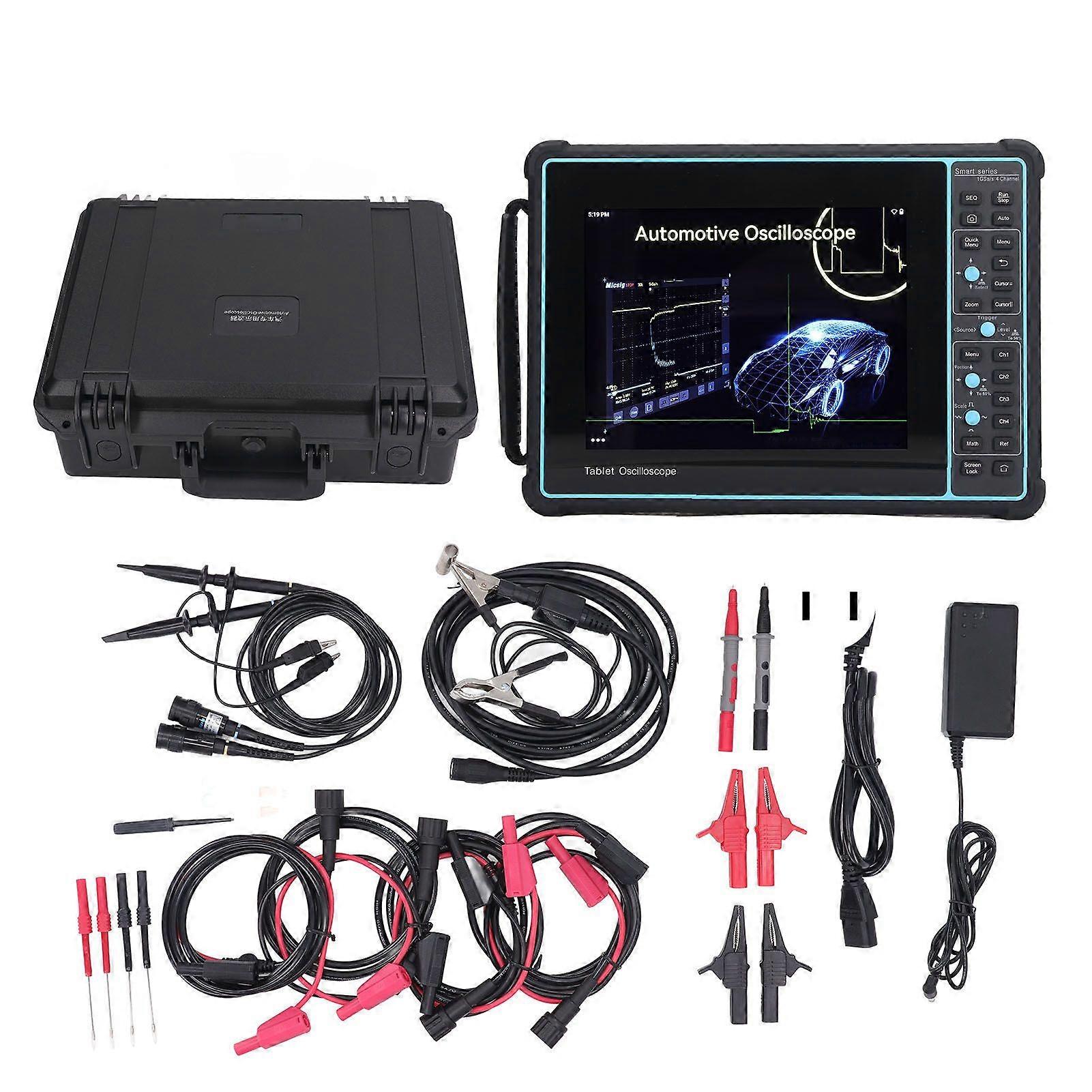 Digital Automotive Tablet Oscilloscope 100MHz 70Mpts 4 Channel Car Tablet Oscilloscope for Android US Plug 100240V