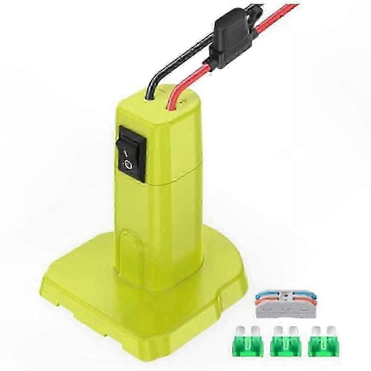 18V Battery Adapter Kit for Power Wheels Conversion - Compatible with Ryobi Chargers
