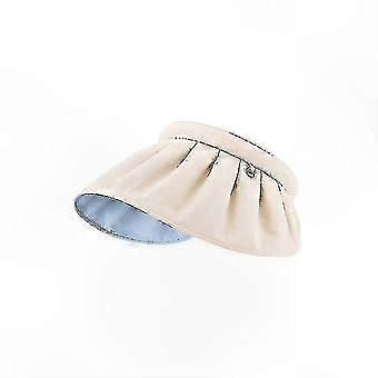 Sombrero con protección UV para mujer: elegante sombrero de playa y deportivo con ala ancha para actividades al aire libre.