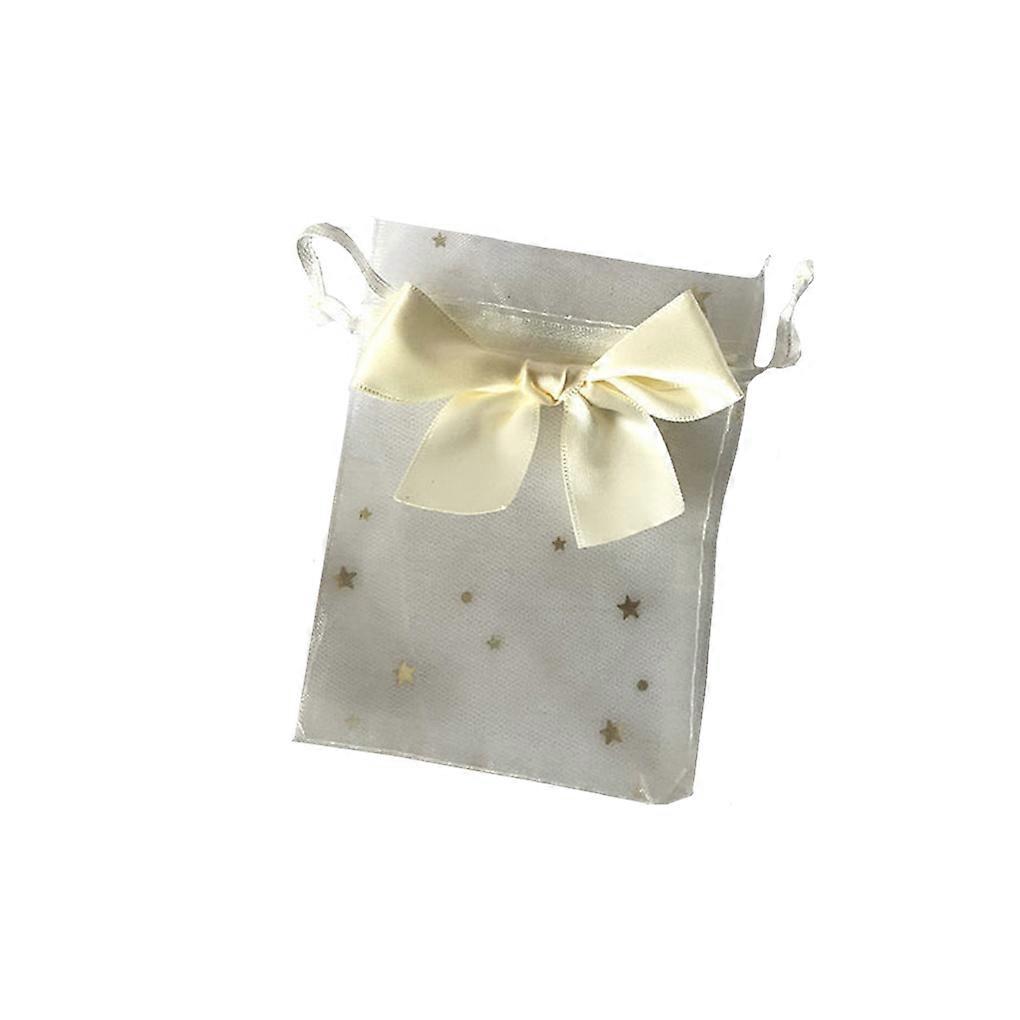 30Pcs Tulle Bag Exquisite Drawstring Pouch Storage Candy Pocket Packaging
