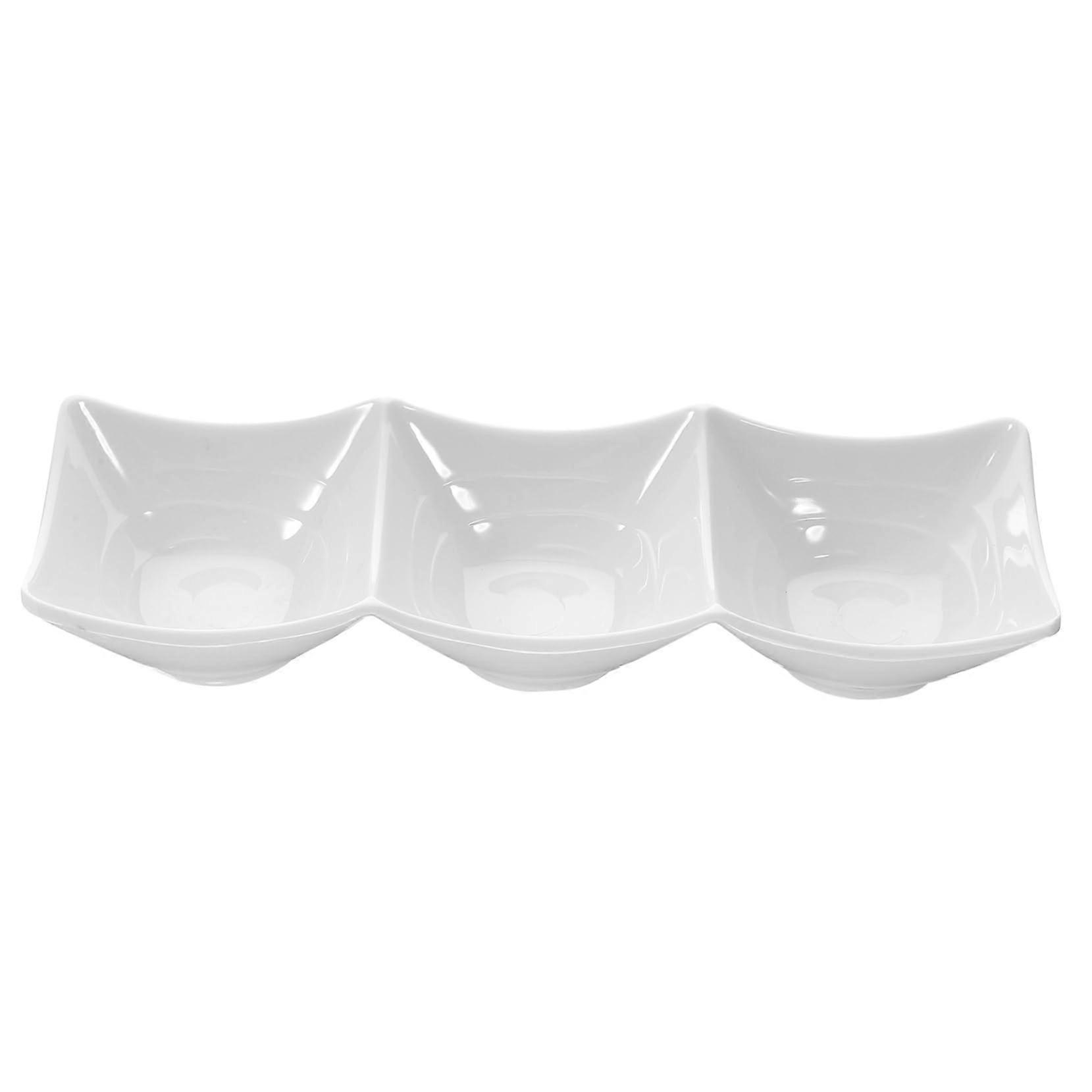 Three Consecutive Bowl Dipping Dish Condiment Plates Set Of Three Dipping Bowls For Sushi Sauce Mustard Vinegar