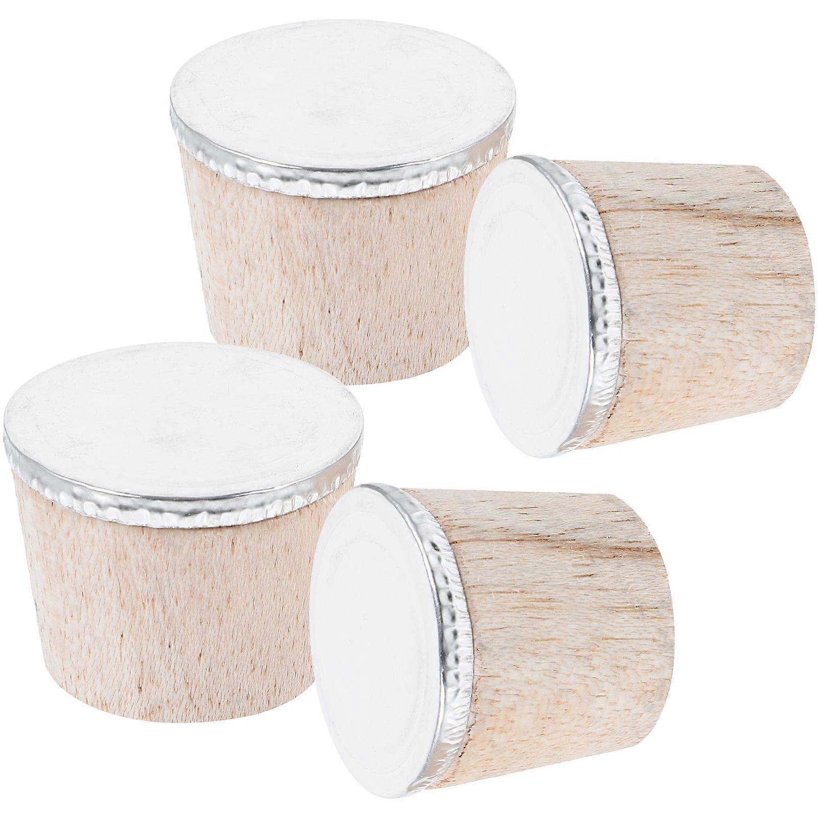 Kettle Stopper 16 Pcs Wooden Cork Plugs Prevent Leakage Household Use Multi Color Design