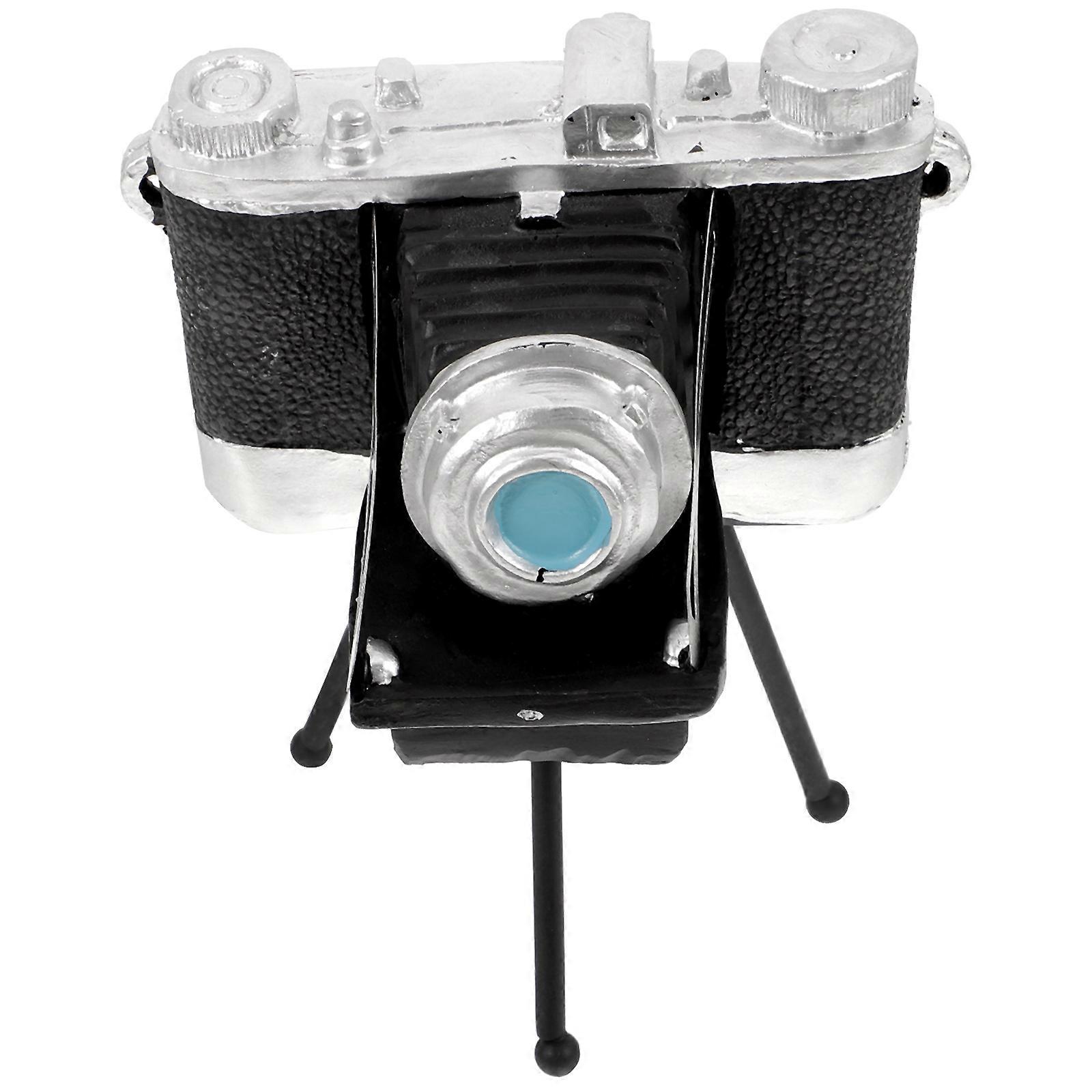 Camera Sculpture Model Creative Props For Photography Enthusiasts 5.97X4.72X3.54In Resin Elegant 4Pcs