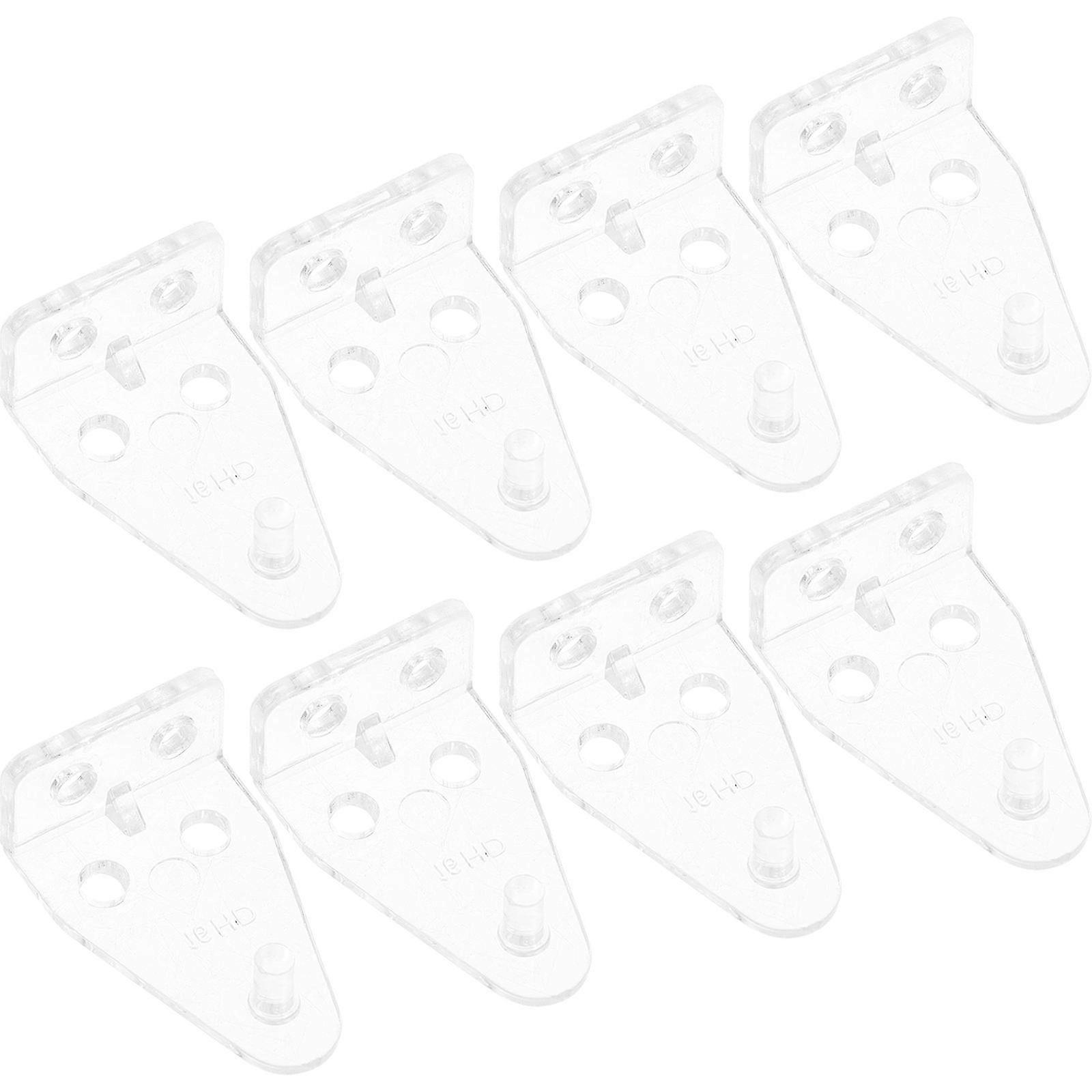 Clear Plastic Blind Hold Down Brackets for Horizontal Blinds 36Pcs