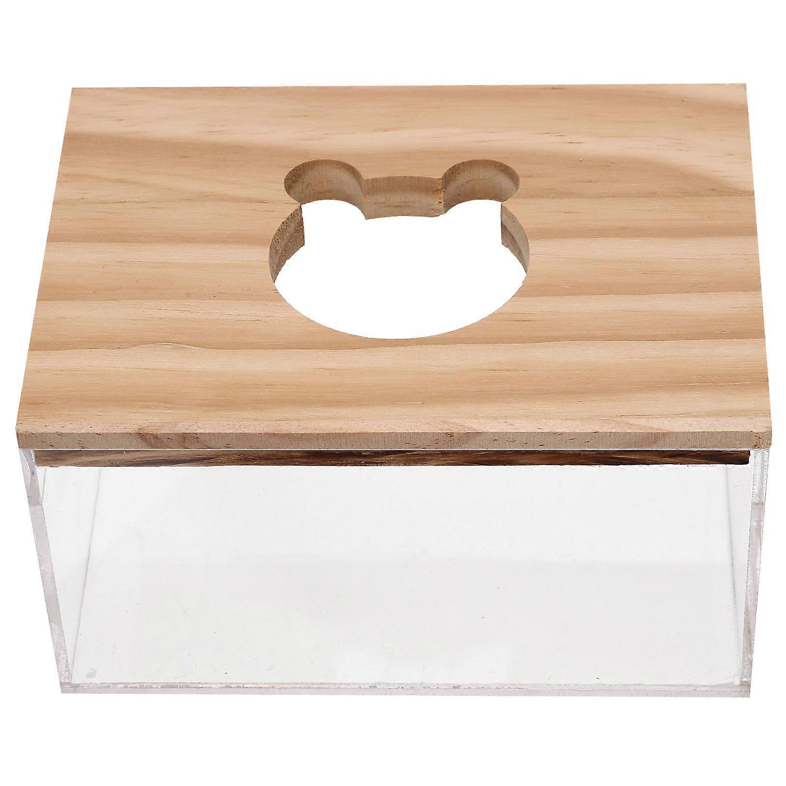 Hamster Bathing Accessory 4Pcs Household Bathtub Sand Bath Box Indoor Use For Hamsters Easy Cleaning Rectangular Shape