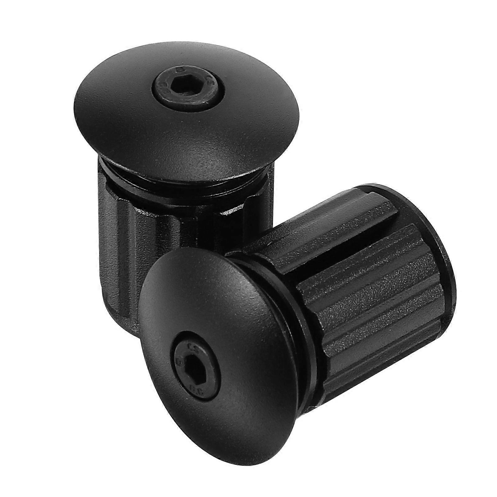 Road Bike End Plugs Alloy Handlebar End Caps for Cycling 4Pcs Adjustable Locks