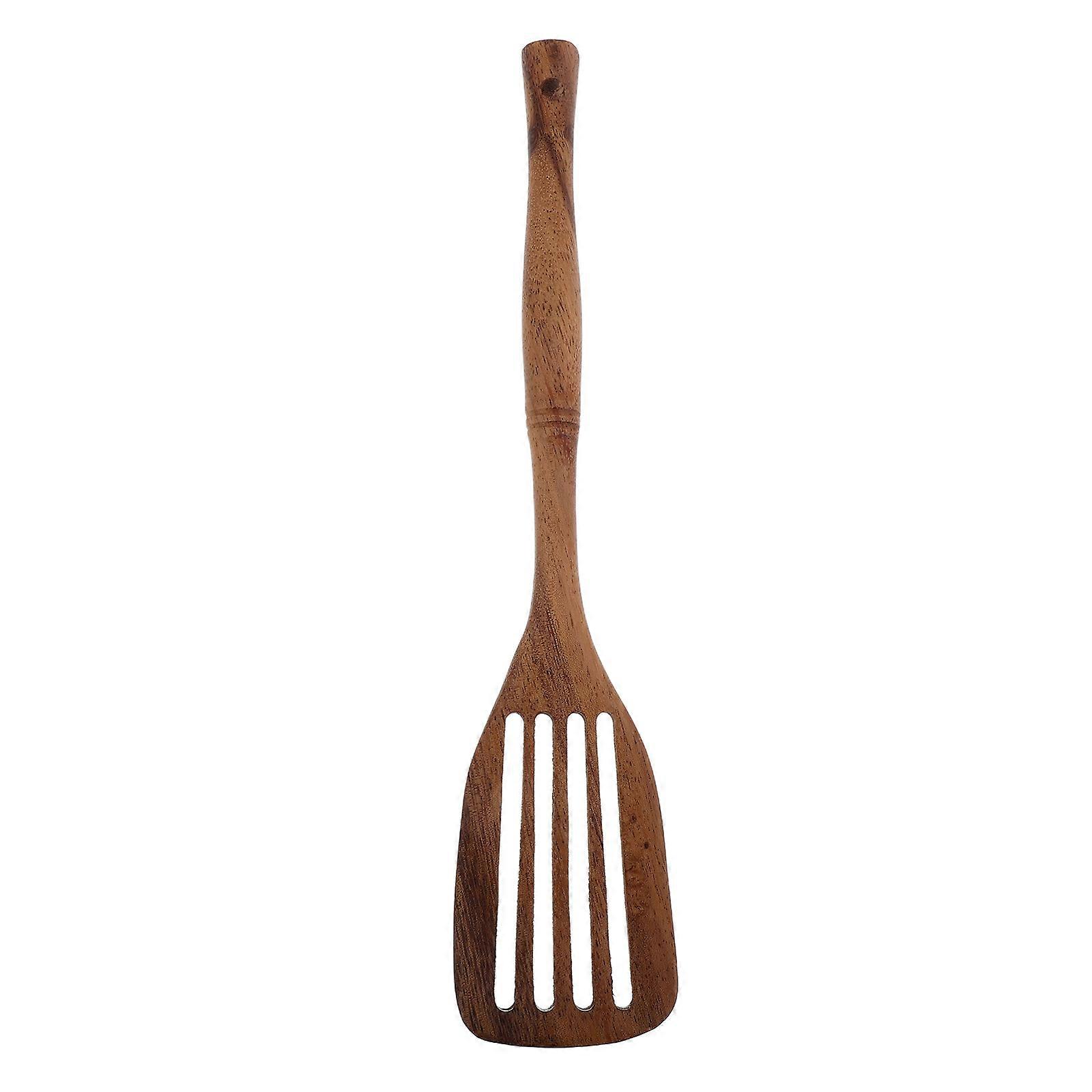 Long Handle Wooden Spatula for Cooking 4Pcs Kitchen Utensils