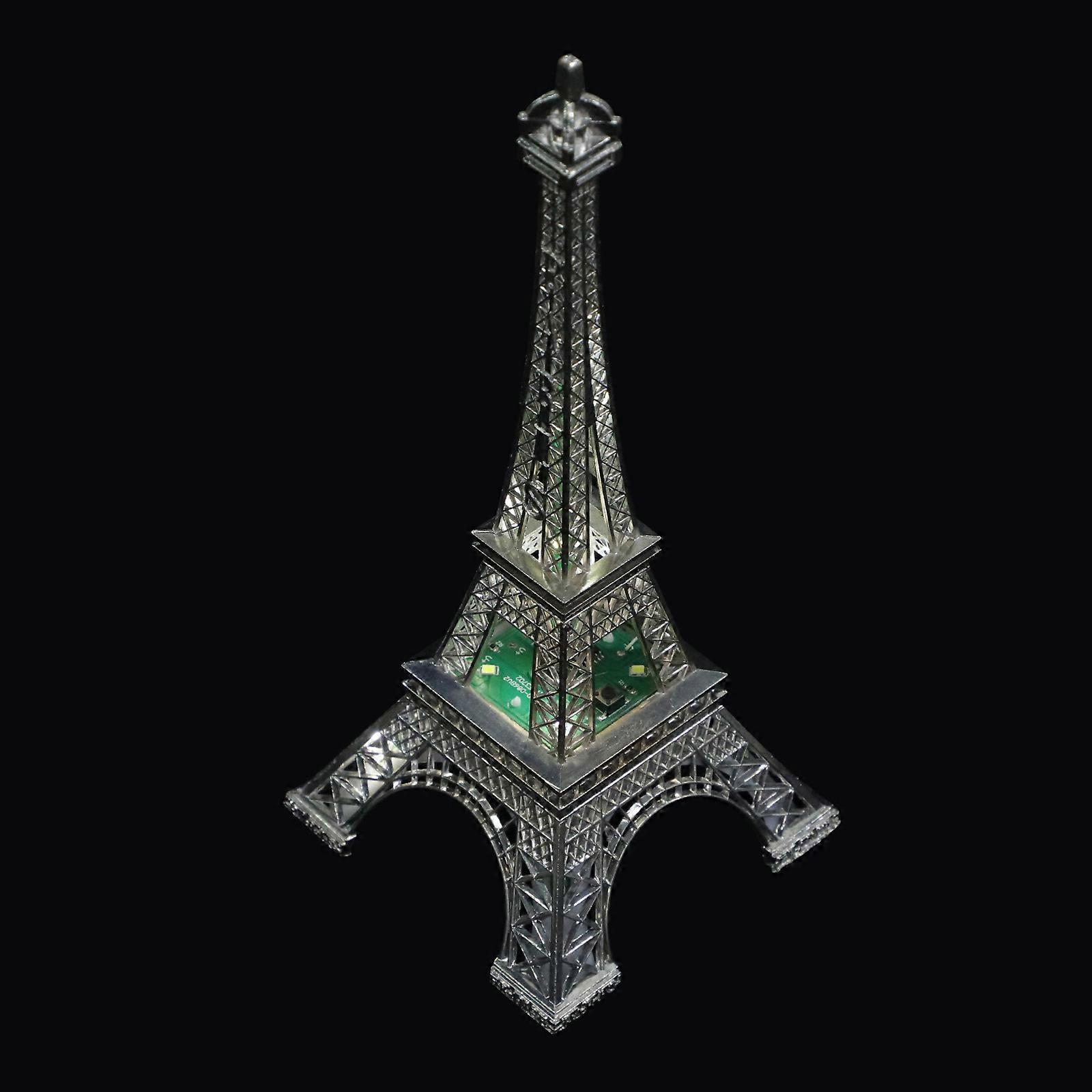 Home Desktop Ornament Creative Eiffel Tower LED Light with 3Pcs