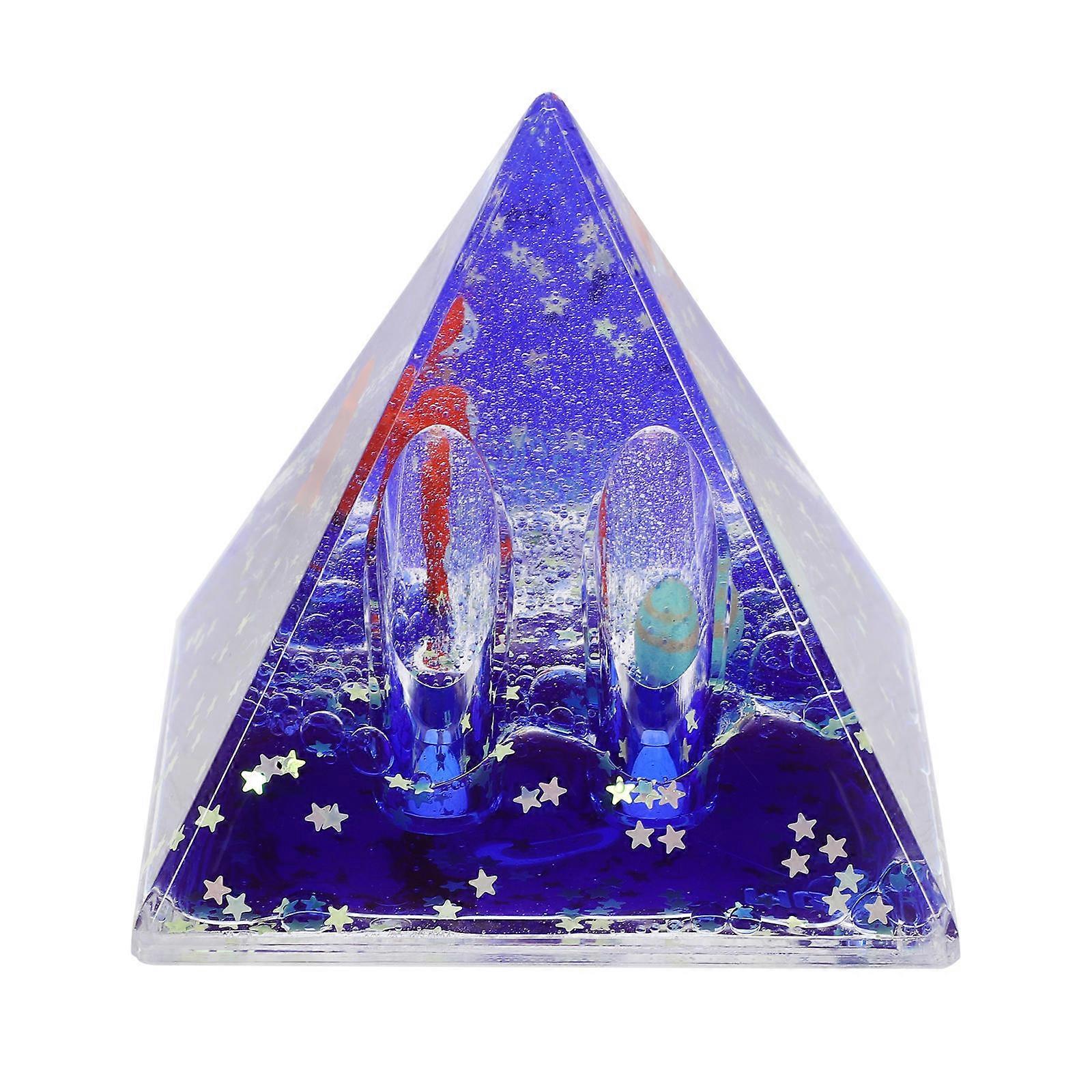 Space Theme Astronaut Decoration 3Pcs Gift For Office And Home Use In Orange Color With Unique Square Design Perfect For Special Days