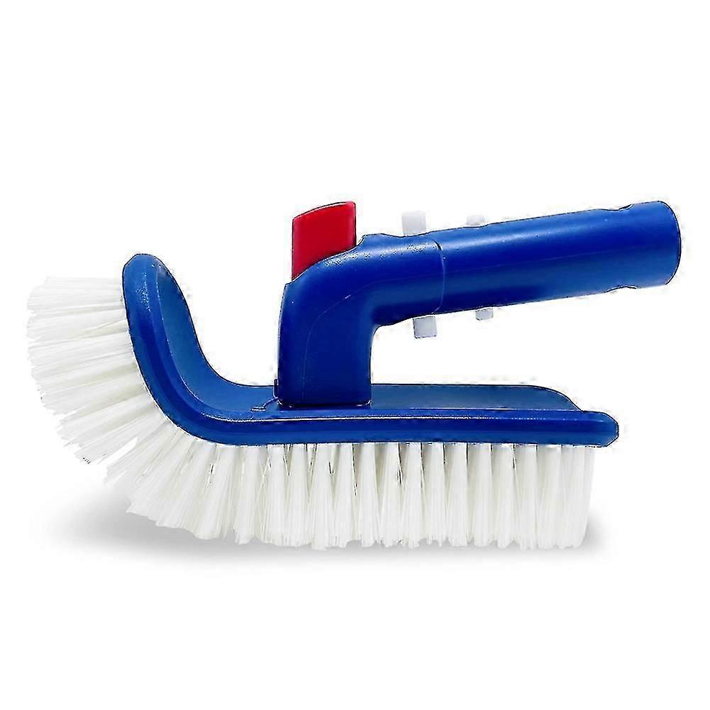 Brosse de piscine pour pas et coin, brosse à frotter à main rotative avec poils fins pour nettoyer la natation P
