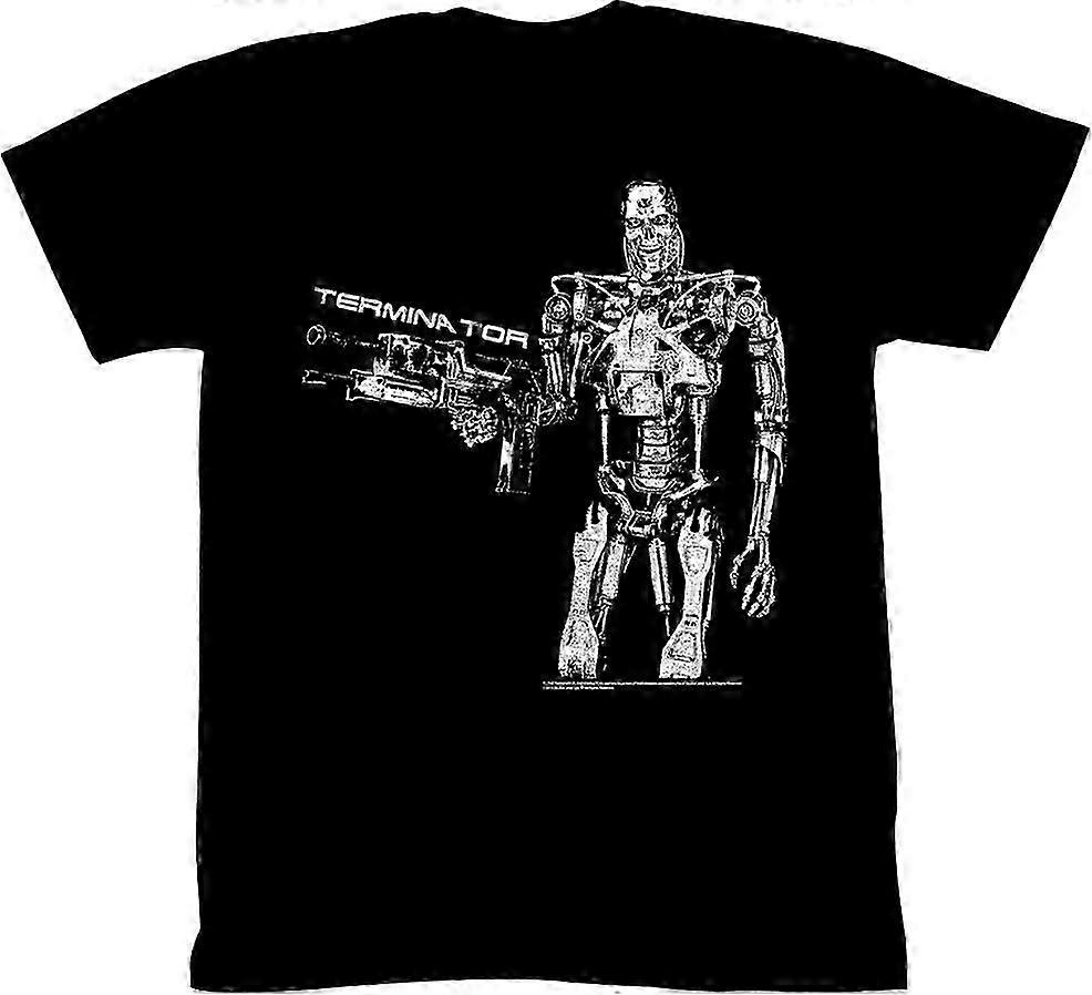 Metallic Skeleton Terminator T-shirt Rockinstone