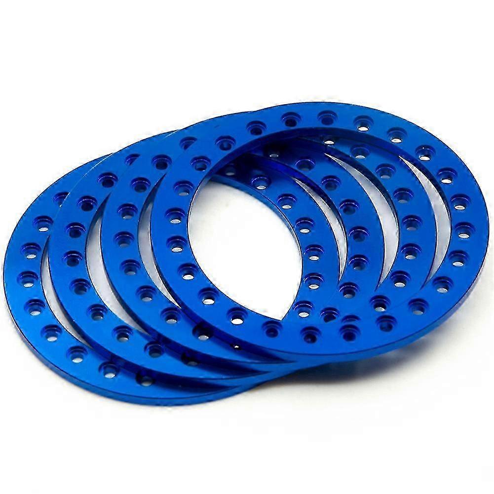 25-26 4pcs Metal Wheel Outer Beadlock Ring Blue
