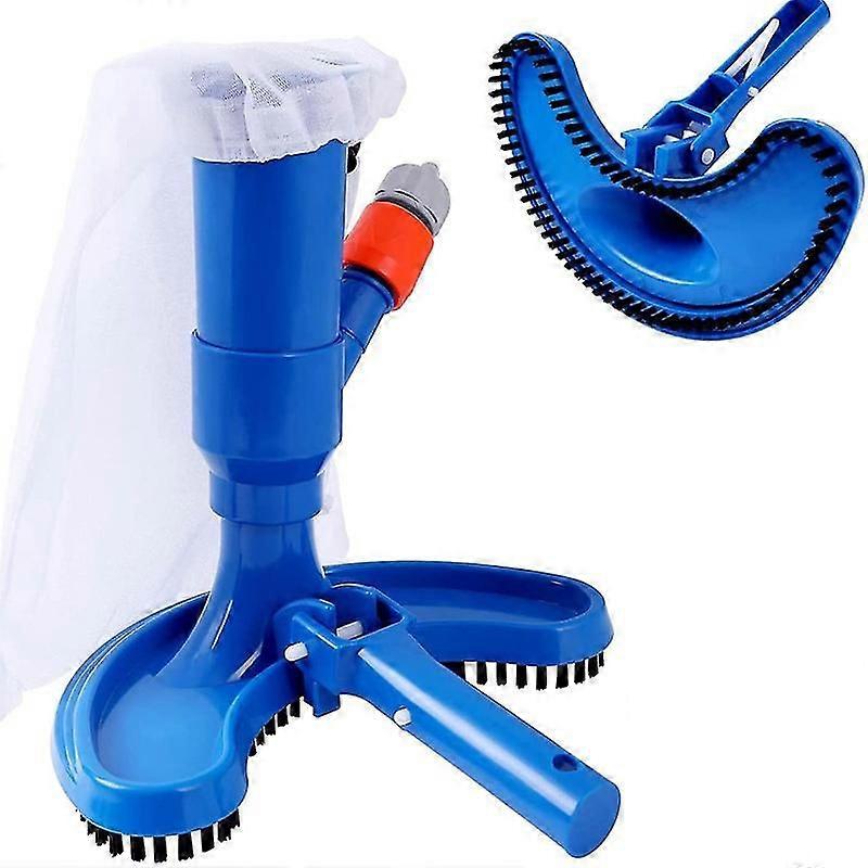 Portable Mini Jet Pool Vacuum with Brush Head for Quick Cleaning, Ideal for Small Pools and Spas