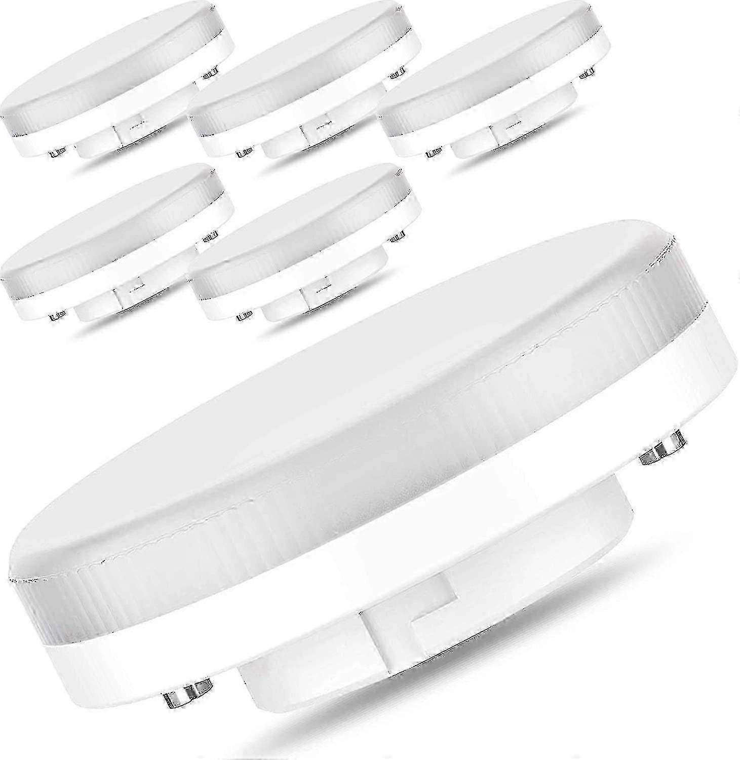 6 قطع Gx53 بقيادة لمبة -7W / 400lm ، 50W استبدال المتوهجة ، natur White 4000k ، غير قابل للتعتيم ، 220-240 فولت [فئة الطاقة A +] [فئة الطاقة A +] -XinHan