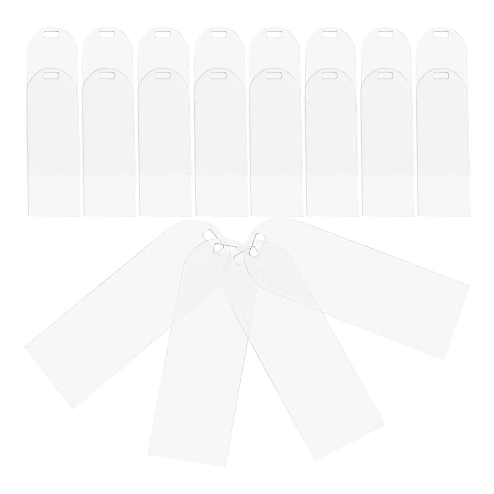 Transparent Acrylic Bookmark for Reading Use with 100Pcs Blank Bookmarks