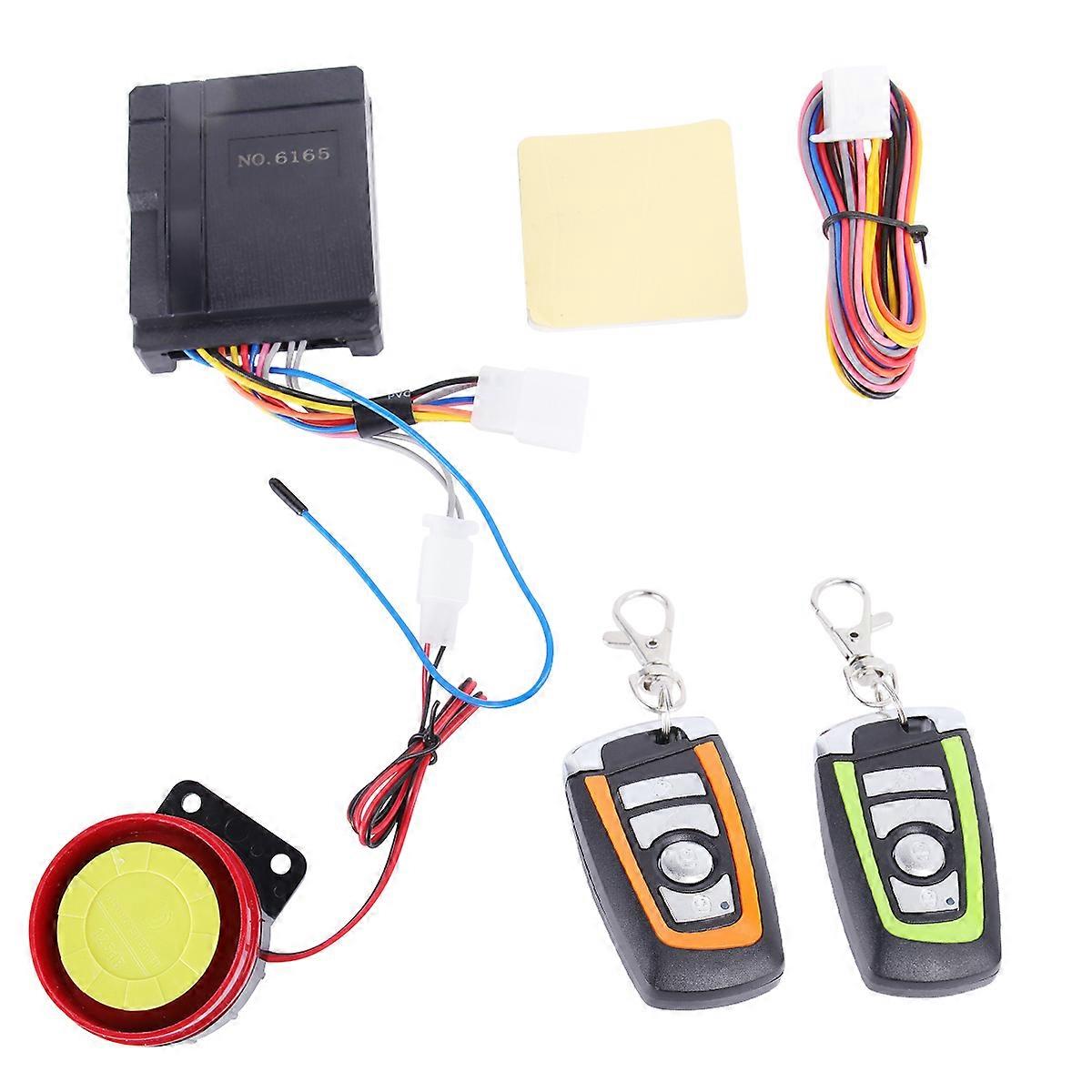 Motorcycle Security Alarm for Engine Start with 6Pcs Dual Color