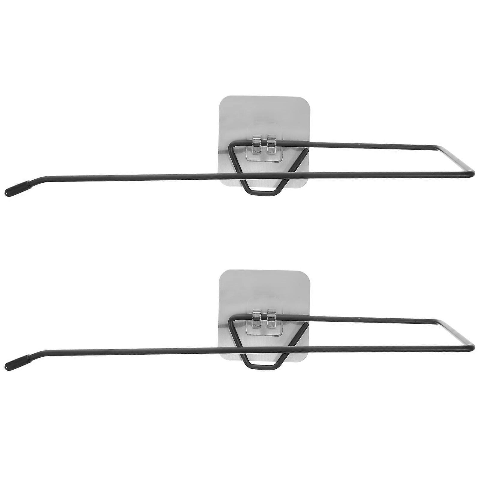 Tissue Storage Shelf Wall Mounted for Storage 4Pcs Black Roll Paper Racks