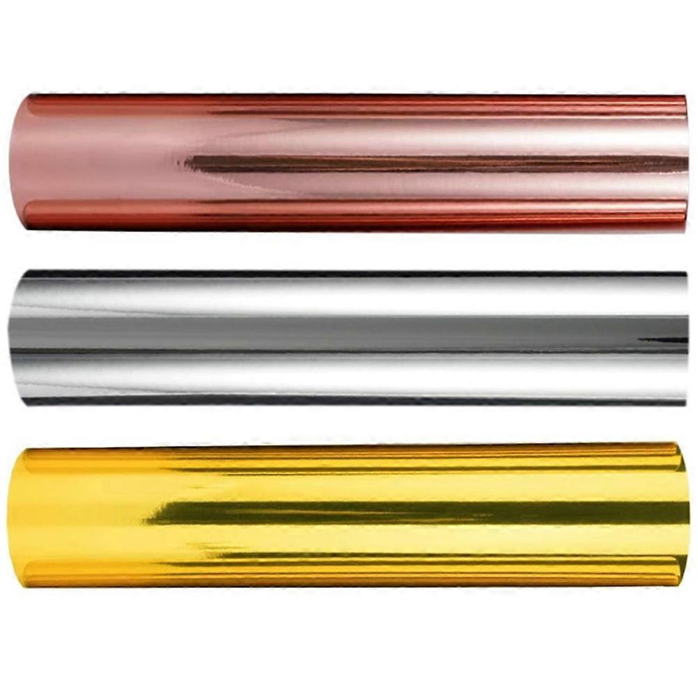 Permanent Adhesive Vinyl 3 Rolls Suitable For T-Shirts And Cups Metallic Finish Durability