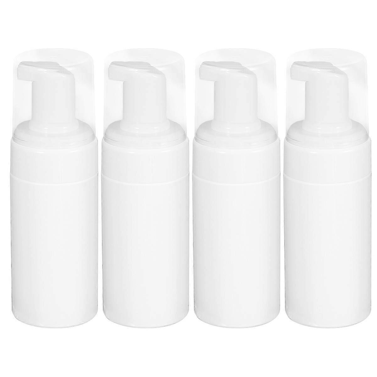 8Pcs Press Pump Bottles Plastic for Storage Liquid Soap Bottle White