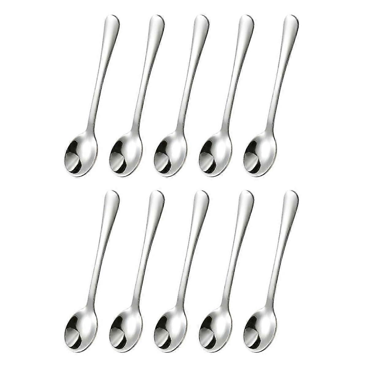 10 PCS Condiment Spoons Stainless Steel Mini Spoons