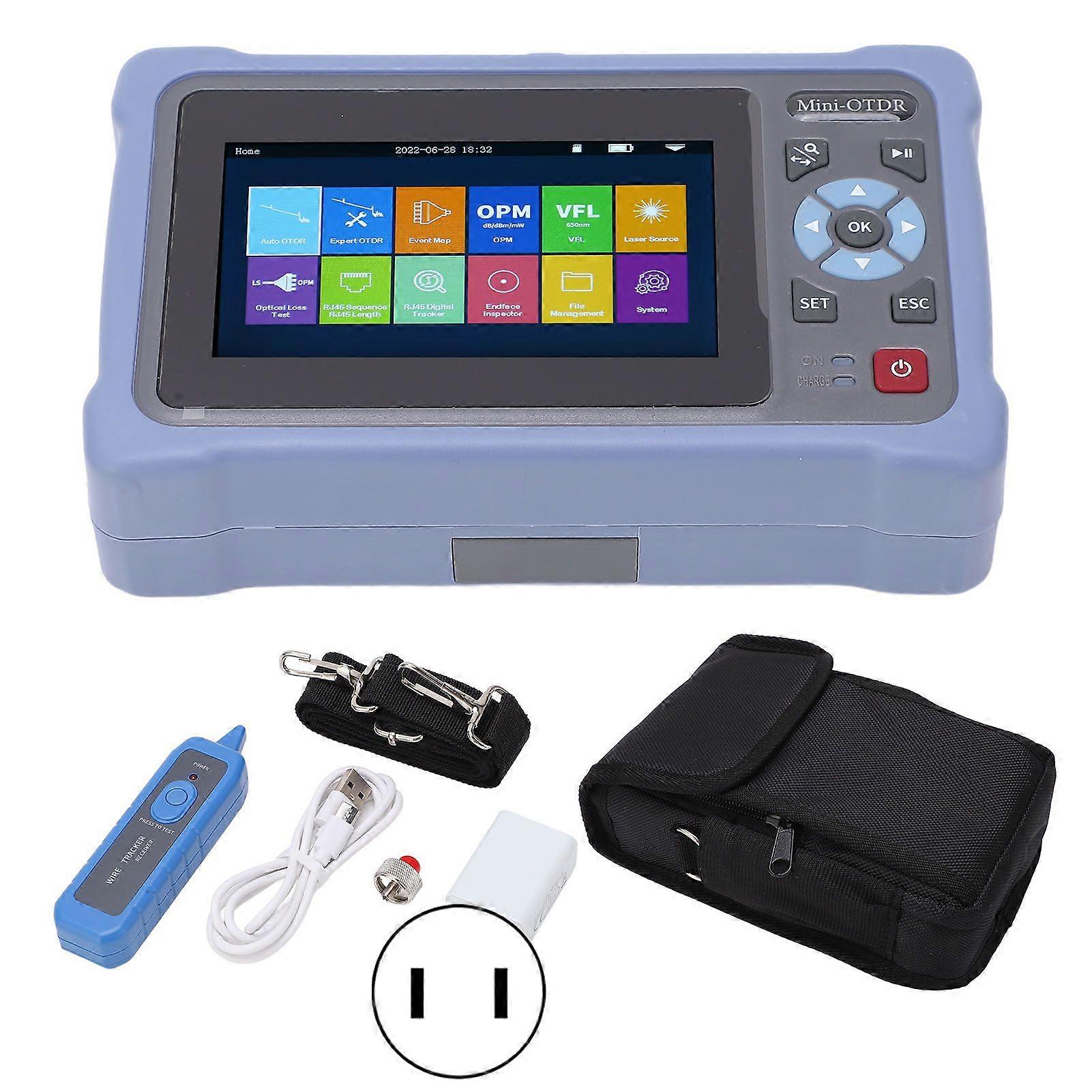 Optical Network Tester OTDR Optical Time Domain Reflectometer 4.3in Touch Screen US Plug 110240V