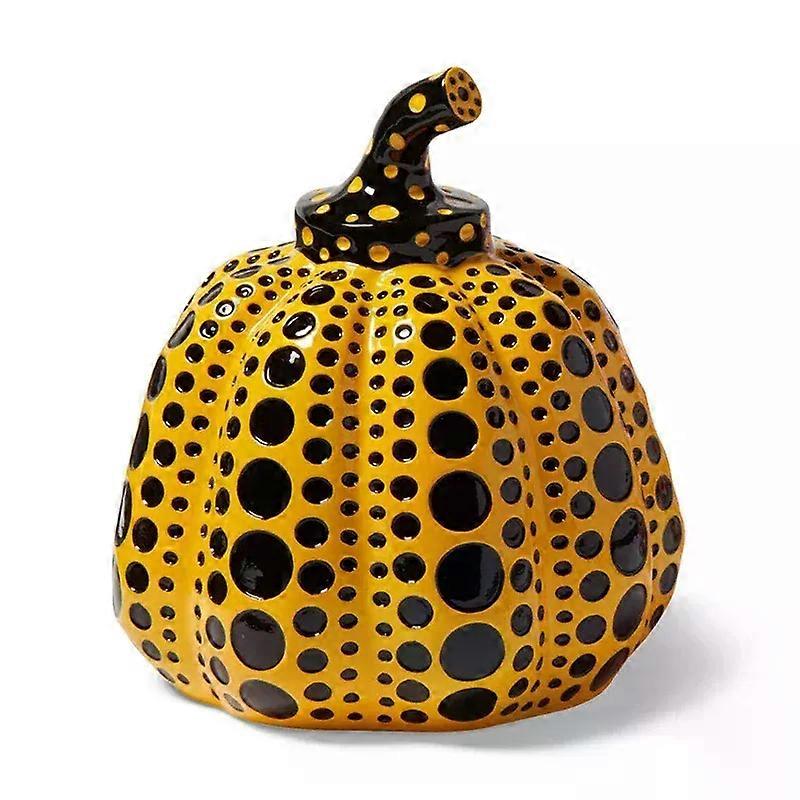 Kusama Yayoi Kürbisstatue, japanische Kunst, Wellenpunkt-Kürbis-Skulptur, Morden-Harz, Kunsthandwerk, Büro, Zuhause, Inneneinrichtung, Geschenke
