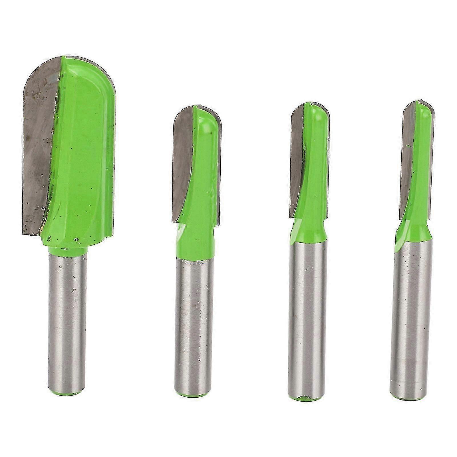 4pcs Core Box Bits Deep Round Nose 8mm Shank Router Bit Cnc Woodworking Carving Milling Cutter
