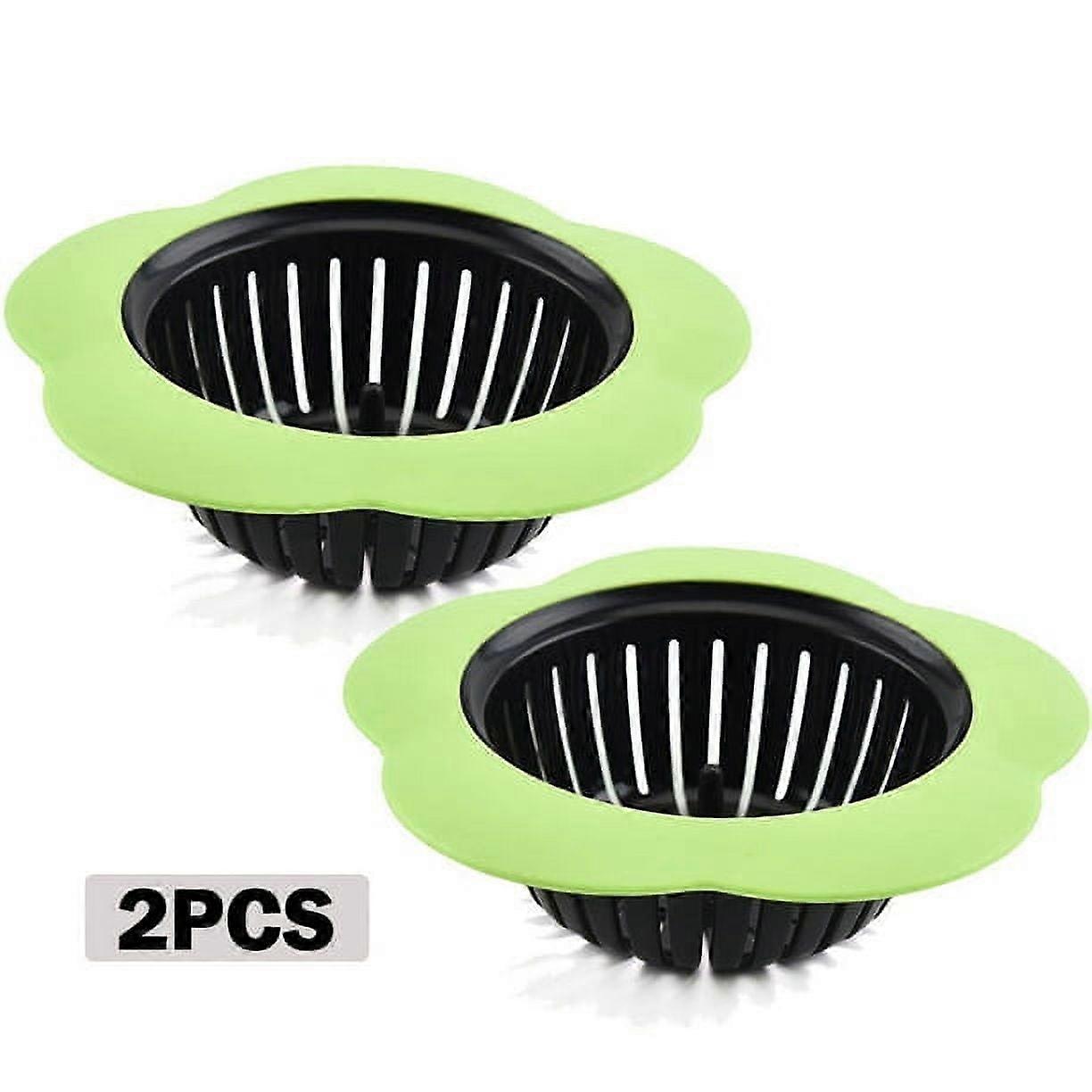 2 Pack Sink Strainer for Kitchen Sink Drain Silicone Sink Stopper Garbage Disposal Drain Stopper