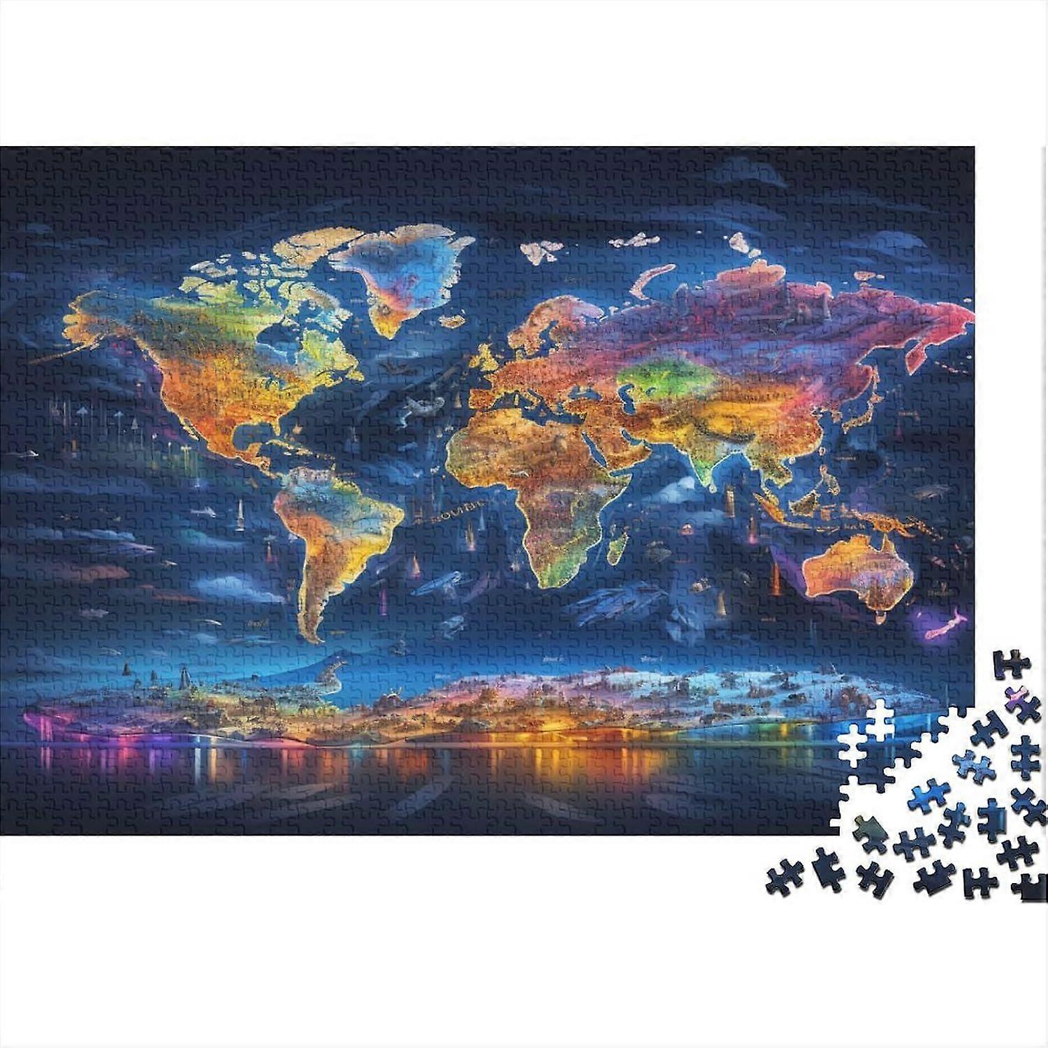 World Map Jigsaw Puzzle Puzzles For Adults