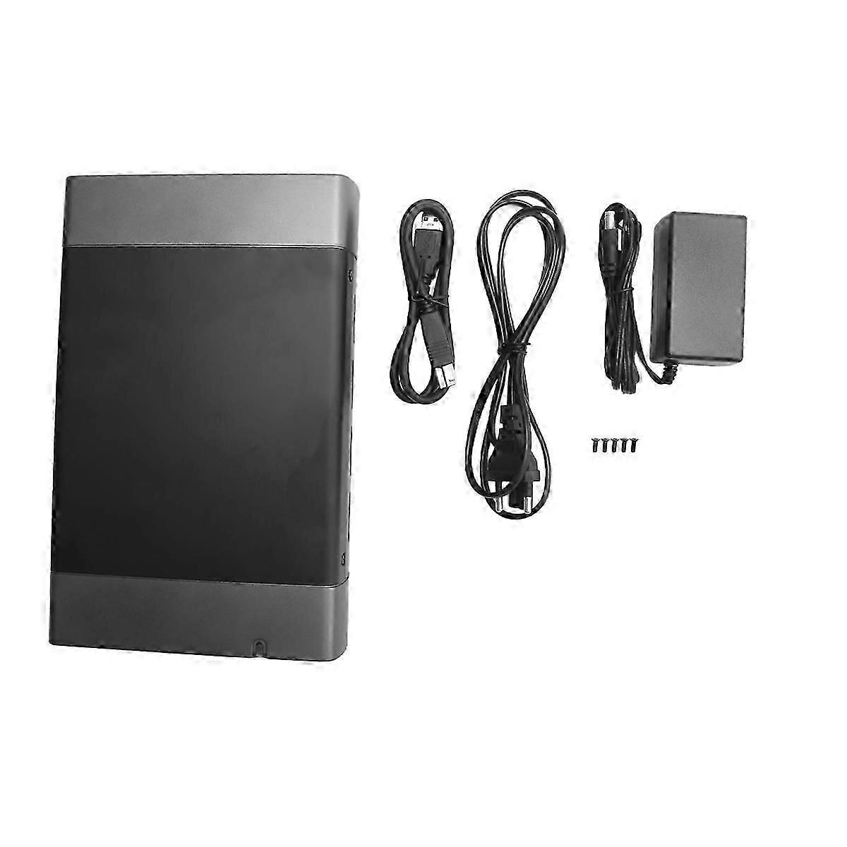 USB 3.0 DVD CD Case External HDD Mobile Box for 3.5 inch Enclosure ROM Burner EU Plug
