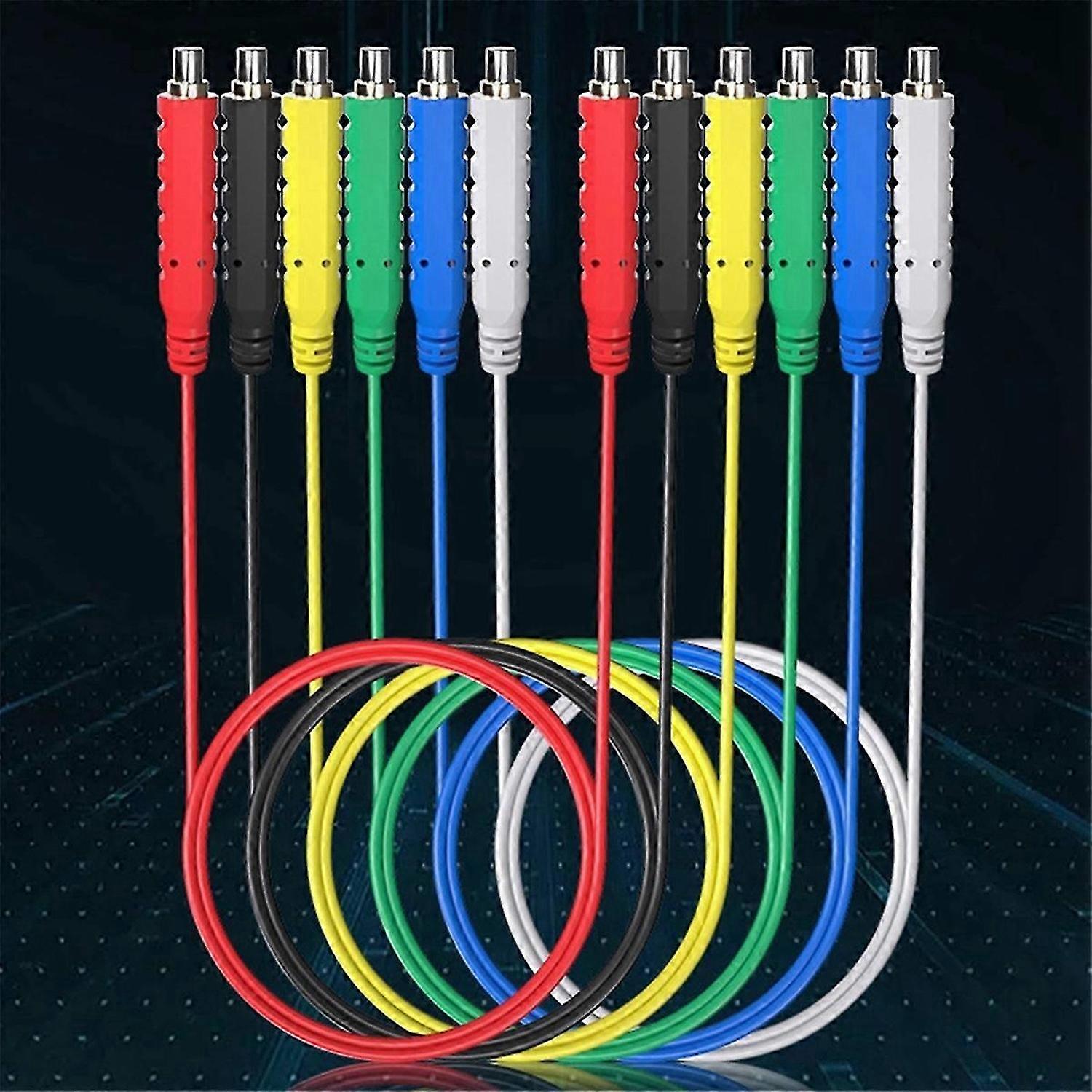 6PCS Magnetic Wire Magnetic Test Wire Soft Flexible Jumper Test Line 30V AC5A for Testing HVAC Equip