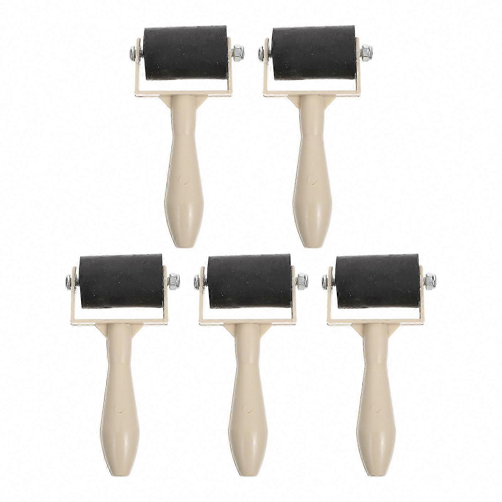5 Pcs Printmaking Rollers, Practical Brayer for Printing and Glue Application