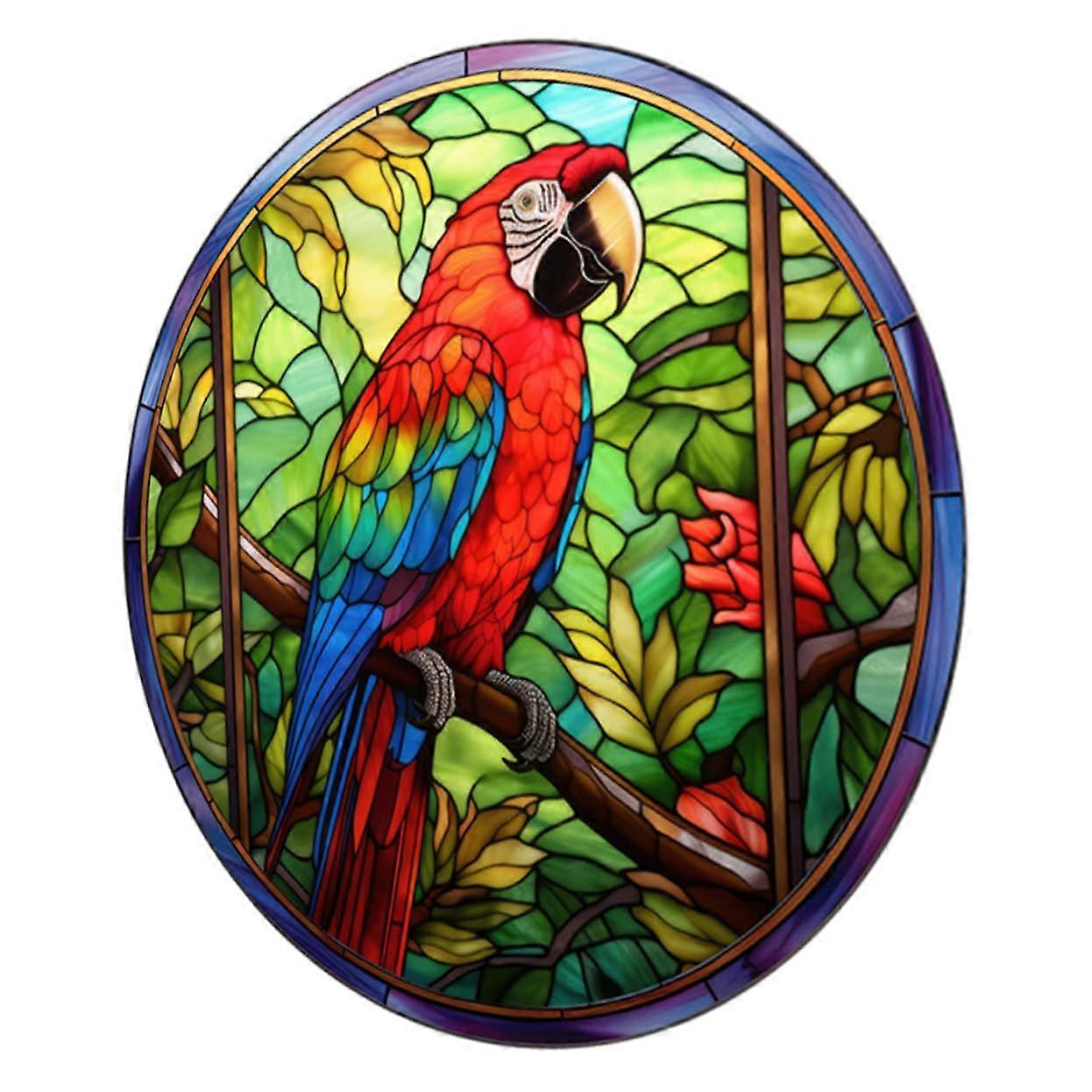 Stained Glass Window Cling PVC Static Window Sticker Indoor Outdoor Use Easy To Apply