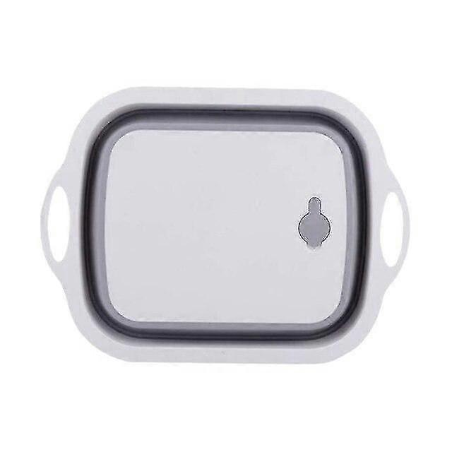 Washable Drain Water Basket Cutting Board Fruit Vegetable Basket Kitchen Tool  Blocks